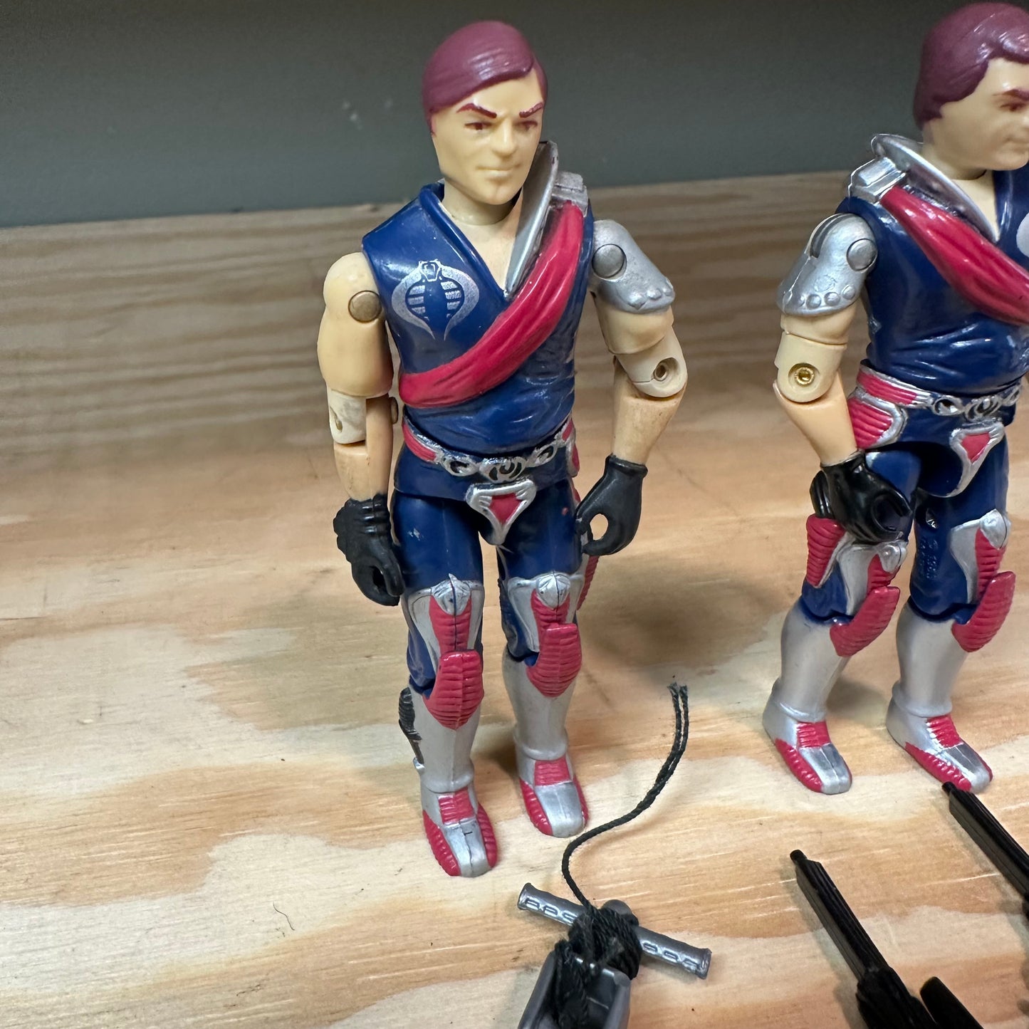 Tomax and Xomat Complete Vintage GI Joe Action Figures 1985