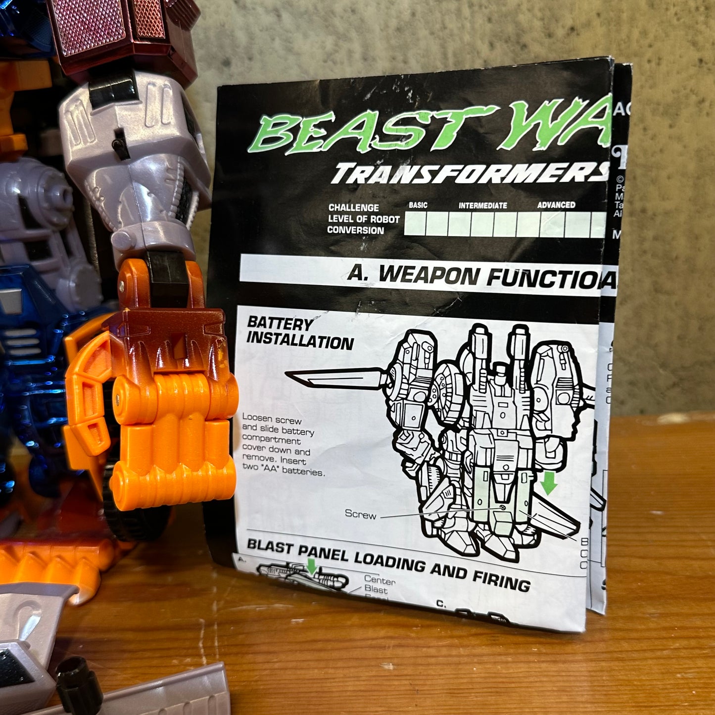 Optimal Optimus Heroic Maximal Beast Wars Transformers 1997 Complete Action Figure Robot Toy