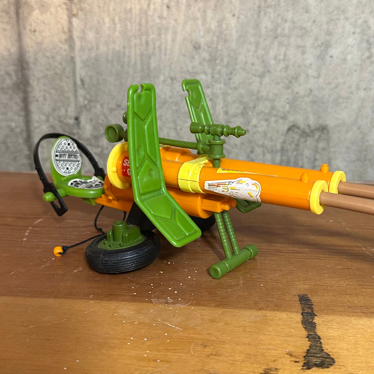 1989 TMNT Plunger Gun Complete Ninja Turtles Action Figure Toy