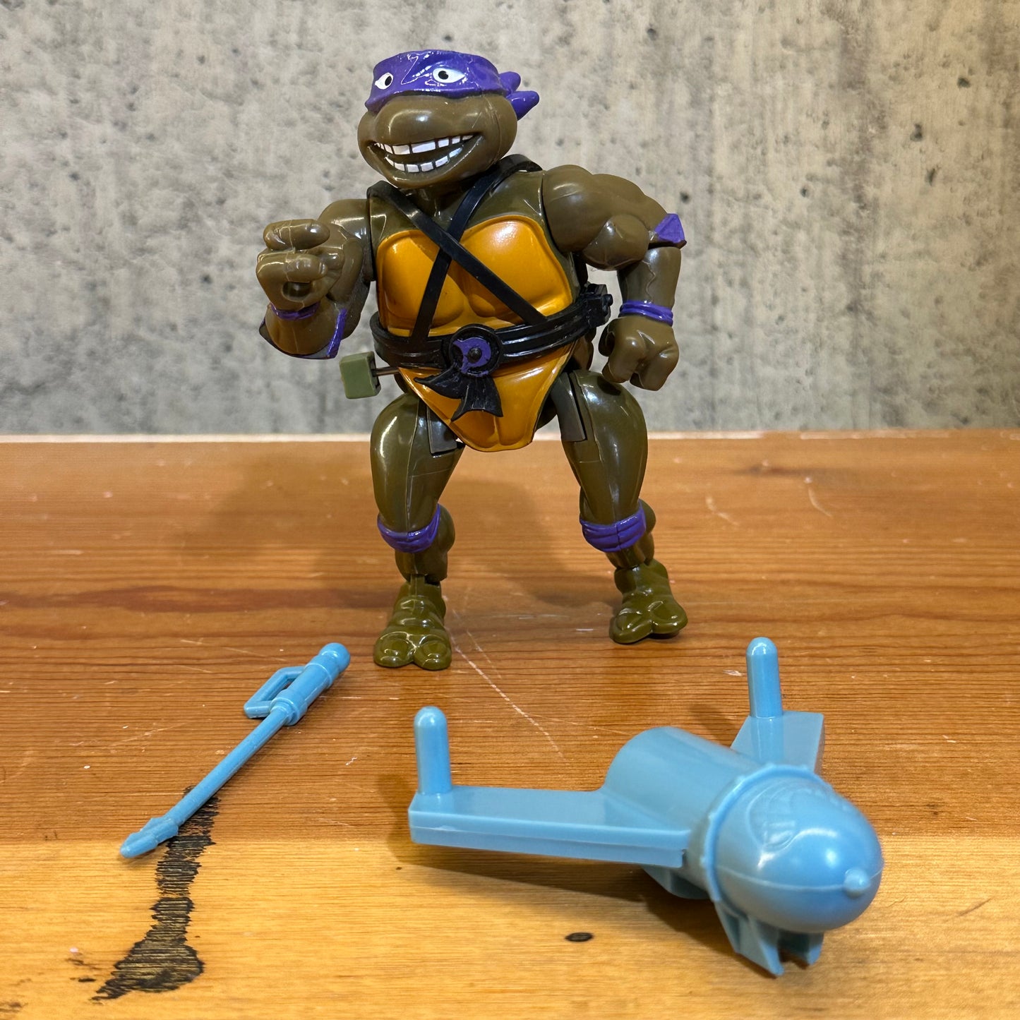 Wacky Action Donatello TMNT Complete Vintage Ninja Turtles Action Figure Toy