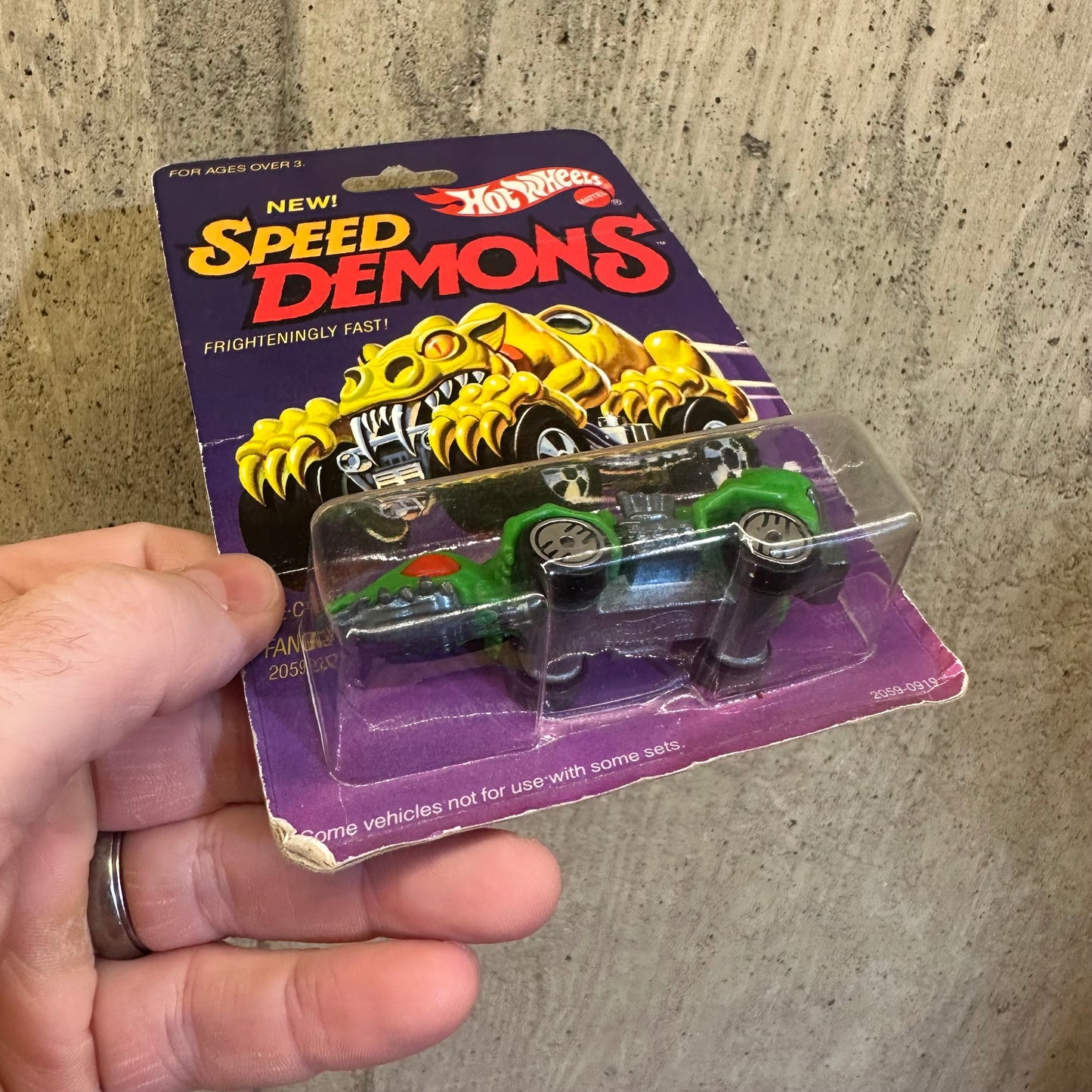 Fangster Speed Demons Hot Wheels 1985 Vintage Monster Car Sealed on Card