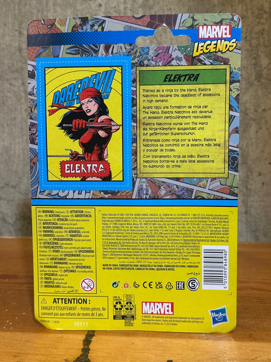 Elektra Marvel Legends Series Daredevil 3.75" Kenner Retro Action Figure 2021