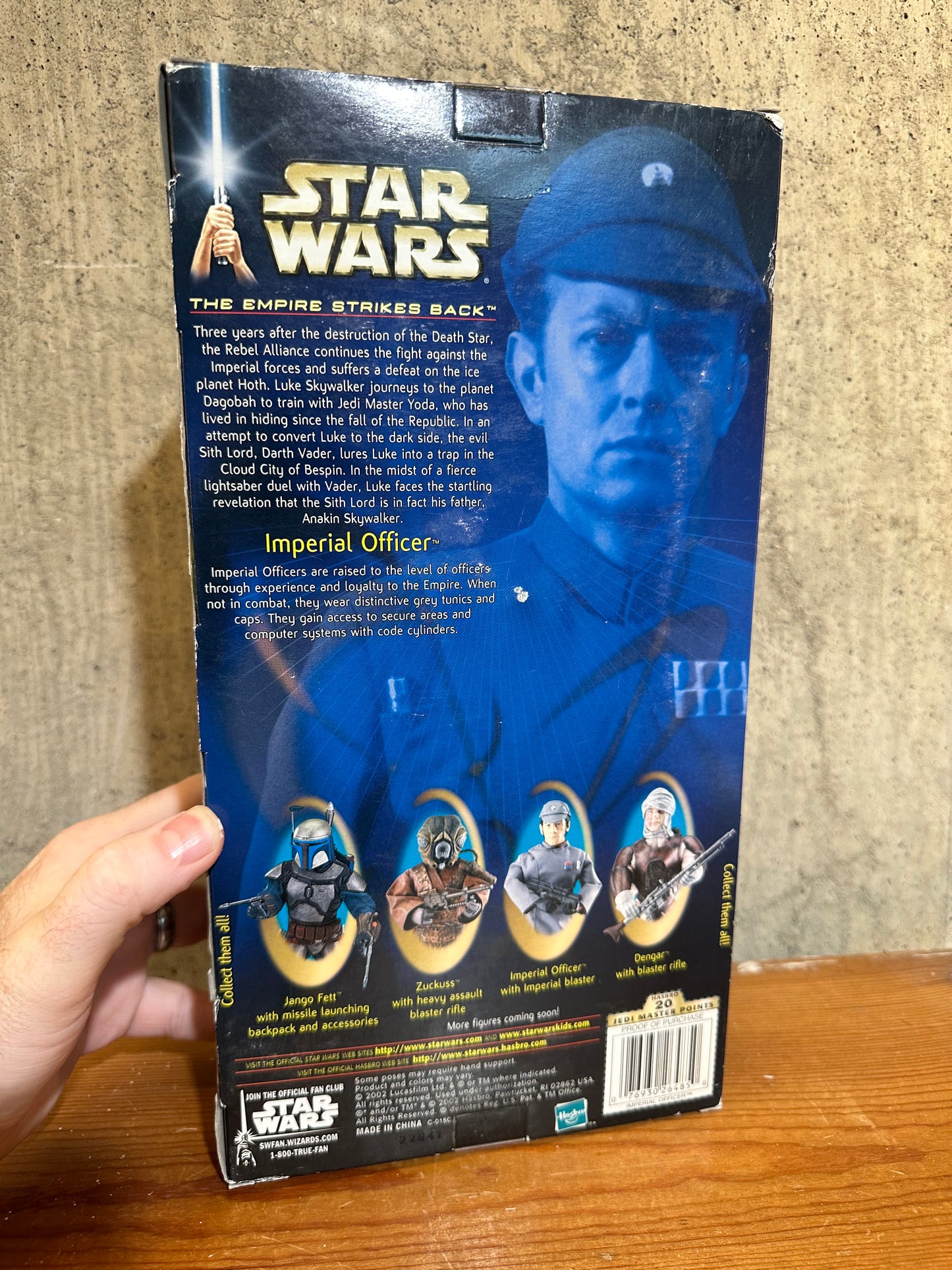 Imperial Officer Star Wars 12” Doll 2002 ESB Sealed