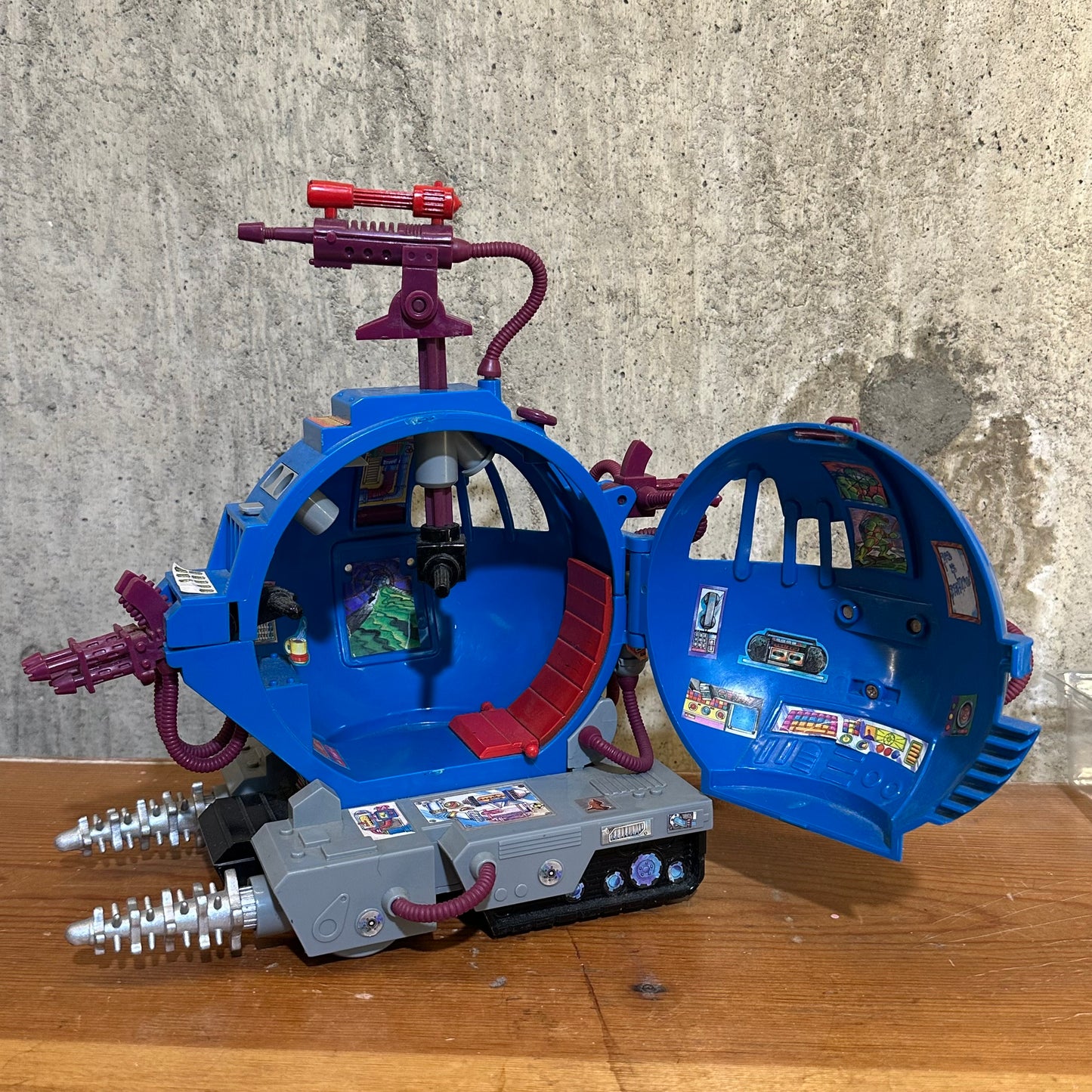 Technodrome Scout Vehicle incomplete Vintage TMNT Toy