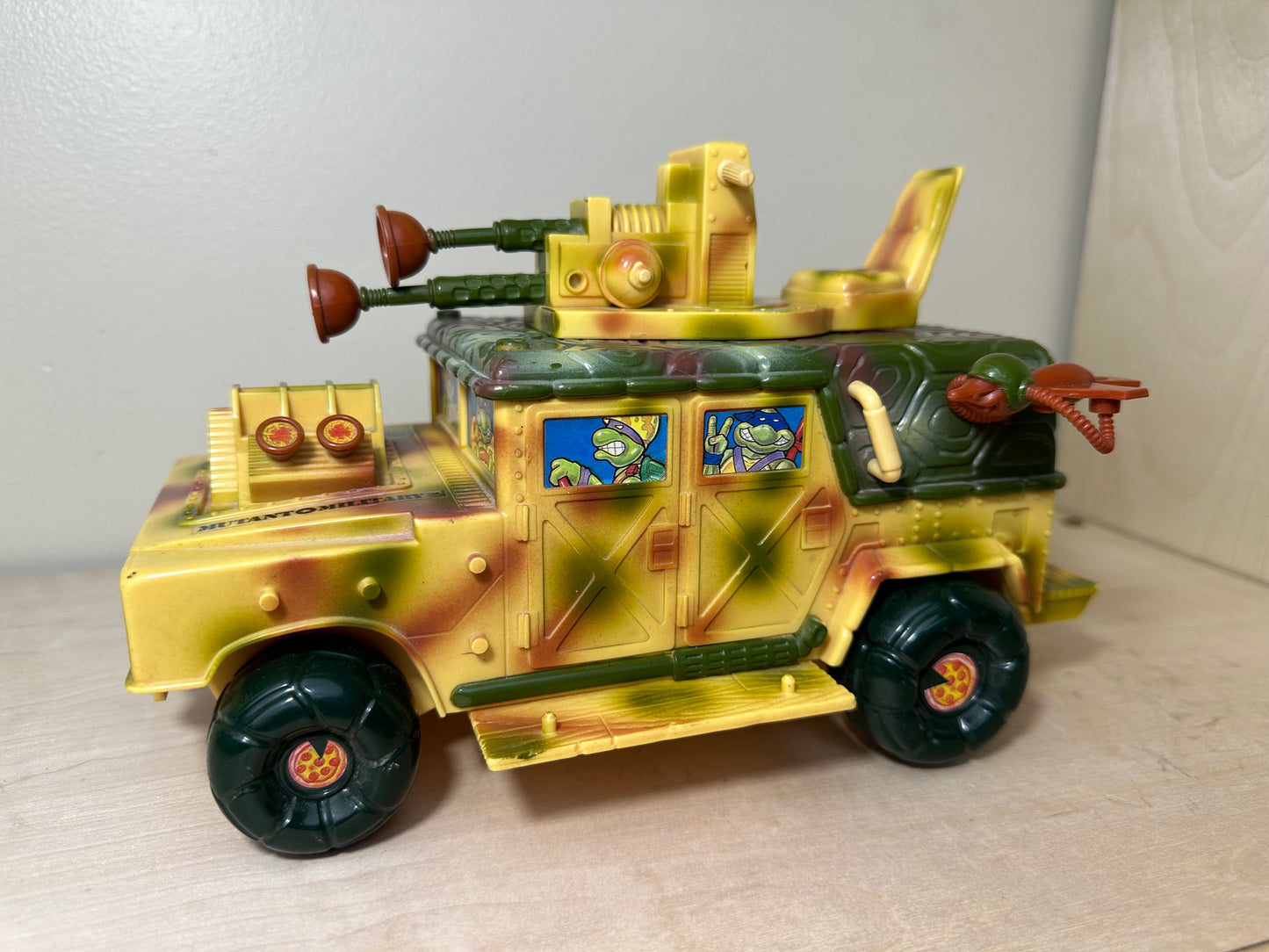 1992 TMNT Sand Cruiser Vehicle Incomplete Ninja Turtles Action Figure Toy