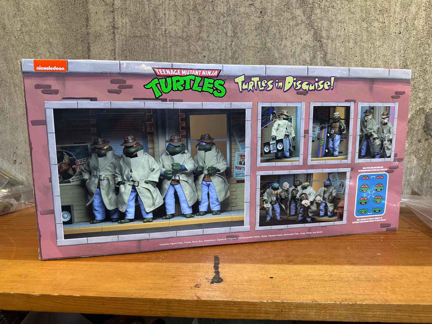 NECA Teenage Mutant Ninja Turtles Turtles In Disguise 7" Figure 4 Pack Sealed TMNT