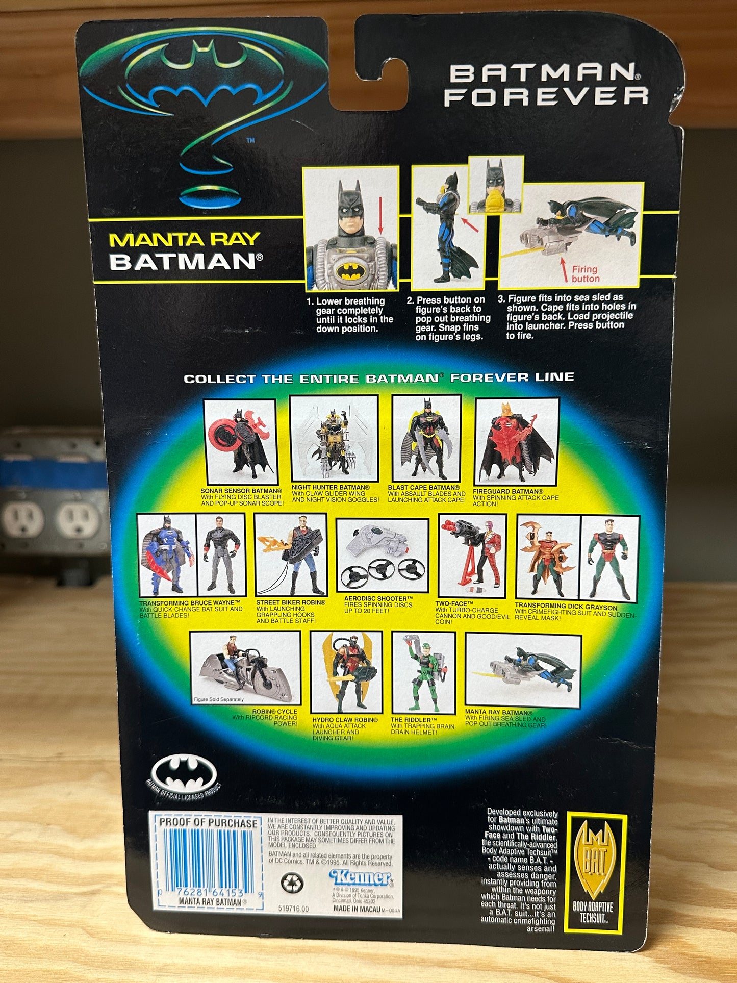 Manta Ray Batman Forever 4” Kenner Action Figure Toy DC Comics