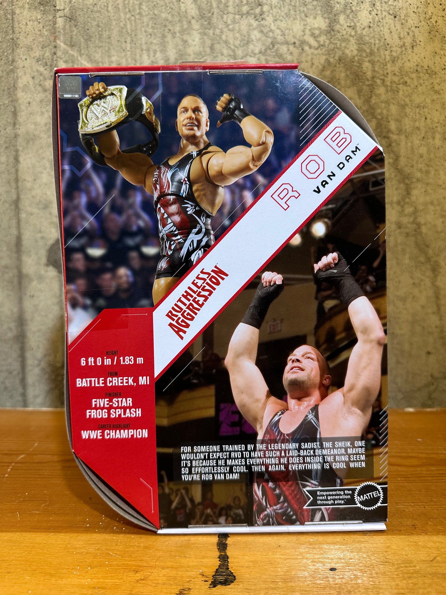 WWE Rob Van Dam Ruthless Aggression Ultimate Edition Mattel Action Figure WWF