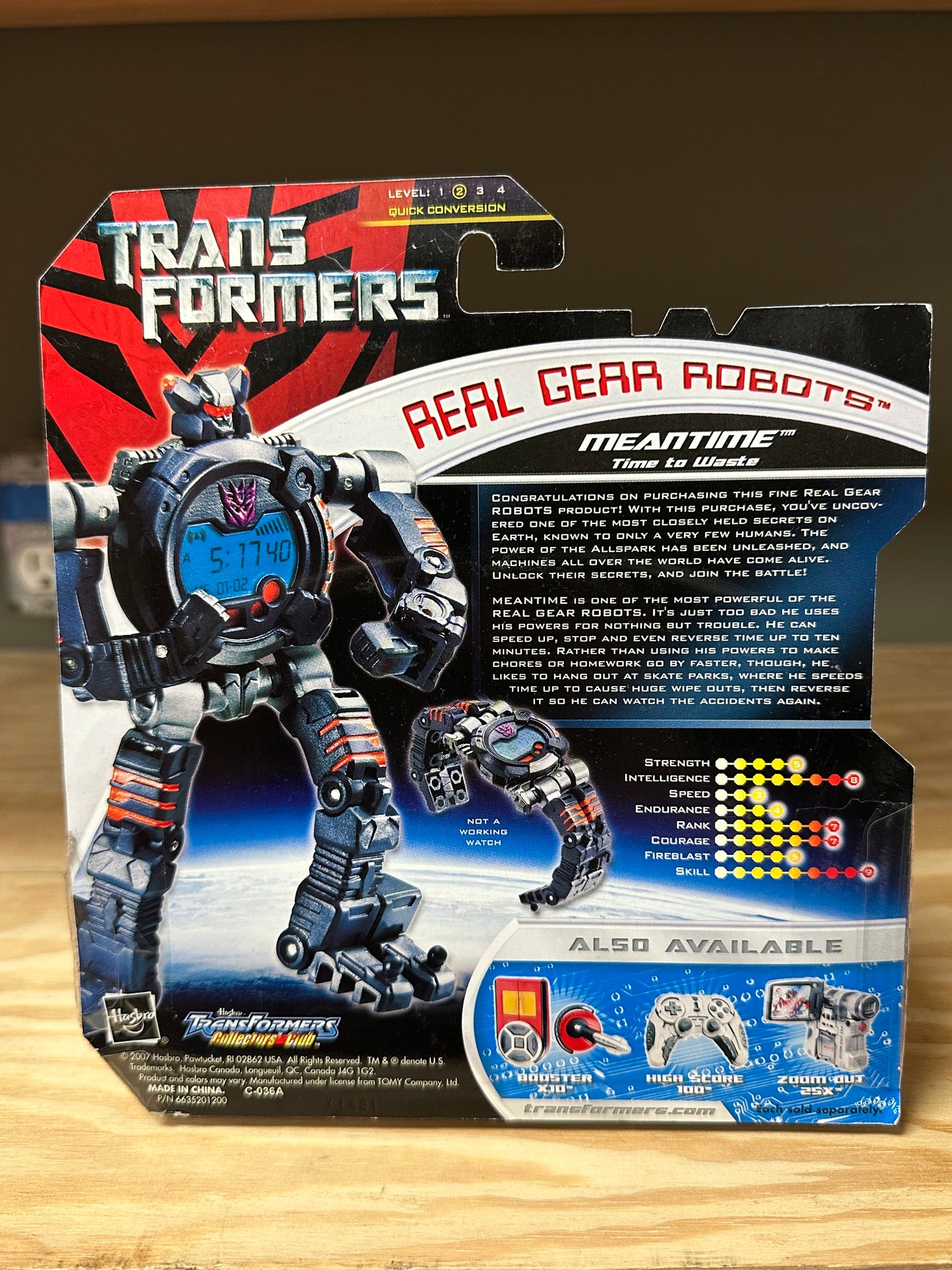 Meantime Transformers Movie Decepticon Real Gear Robots Watch Action Figure Toy