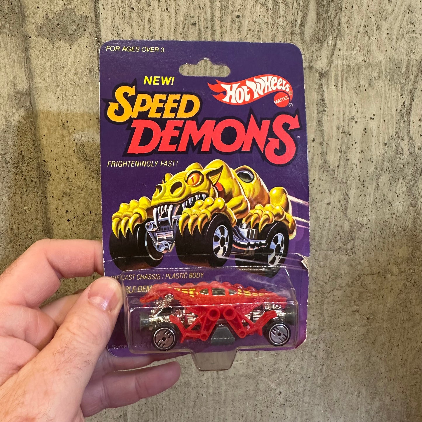 Double Demon Speed Demons Hot Wheels 1985 Monster Car Sealed on Card