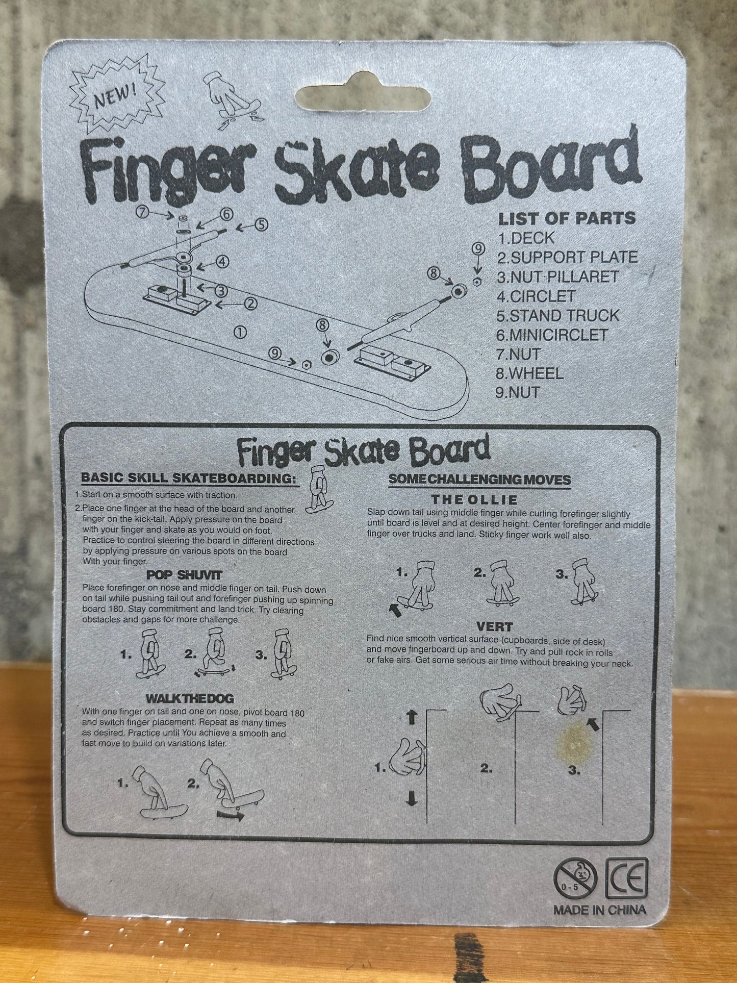 Dave & Busters Finger Skateboard MOC