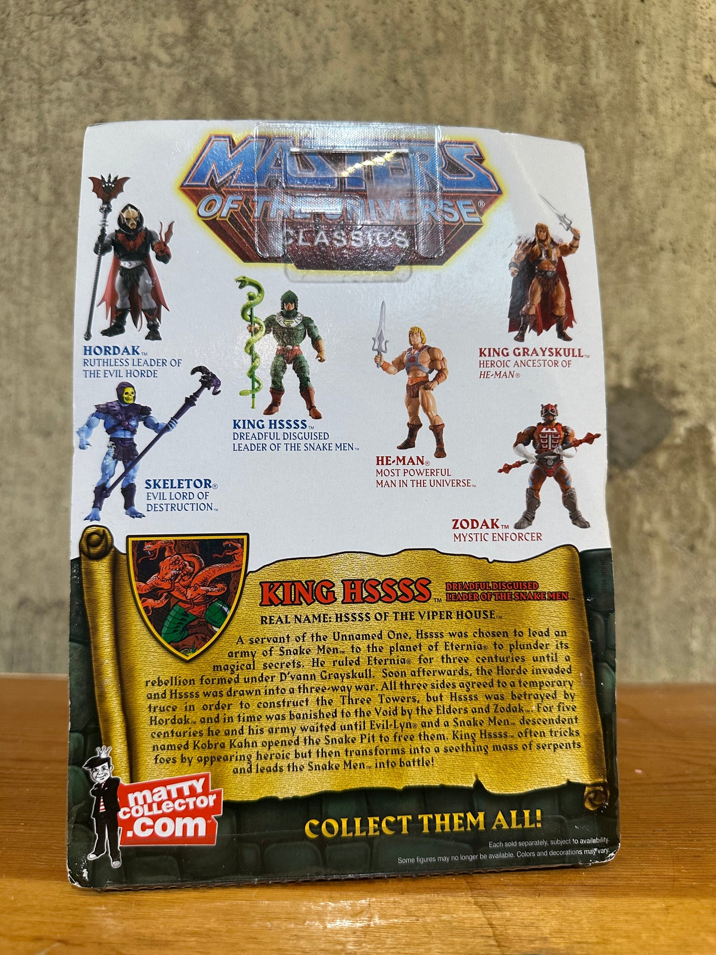 King Hssss MOTUC Master’s of the Universe sealed Action figure 2010 MOTU