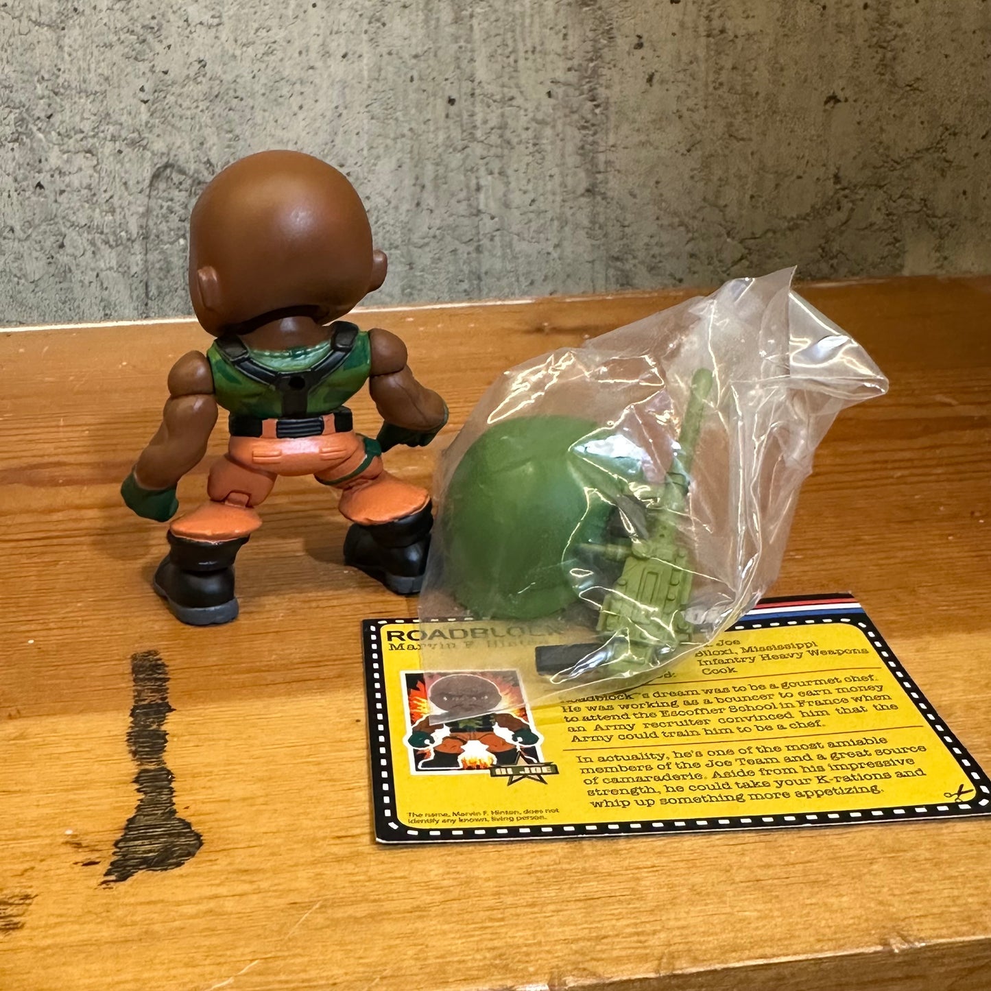Roadblock GI Joe Loyal Subjects Action Vinyls Complete Figure 2016