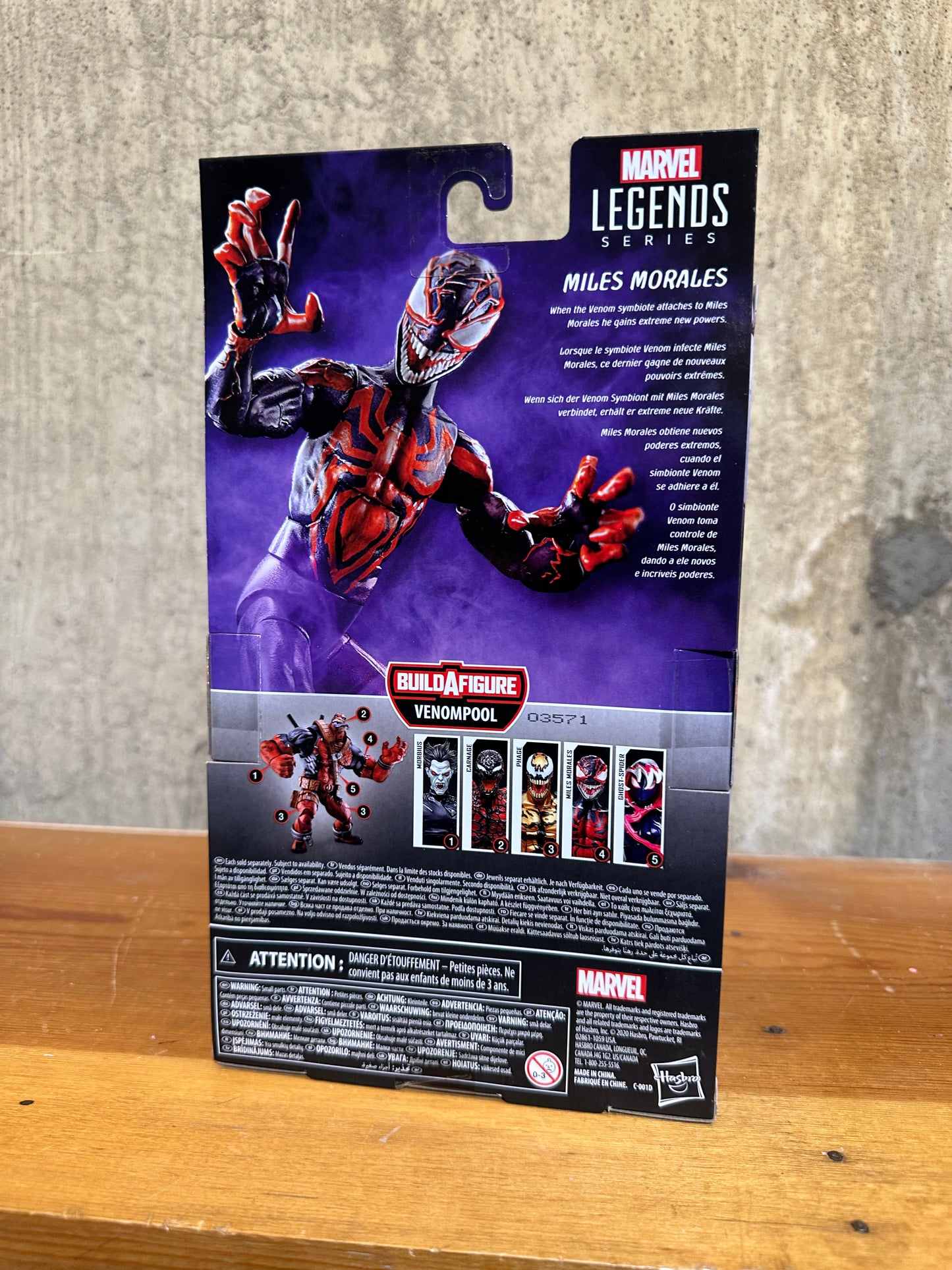Miles Morales Marvel Legends Sealed Action Figure Toy Venompool Wave
