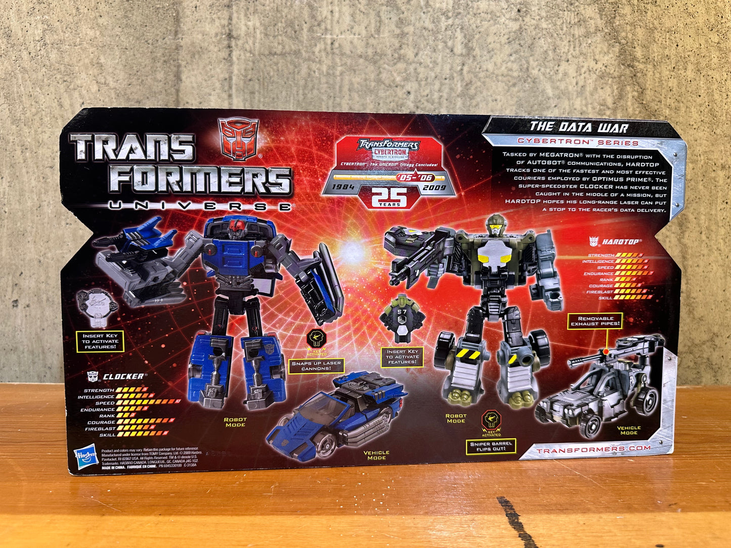 Transformers Universe - The Data War - Autobot Clocker & Decepticon Hardtop Sealed Box Action Figure Robot Toys
