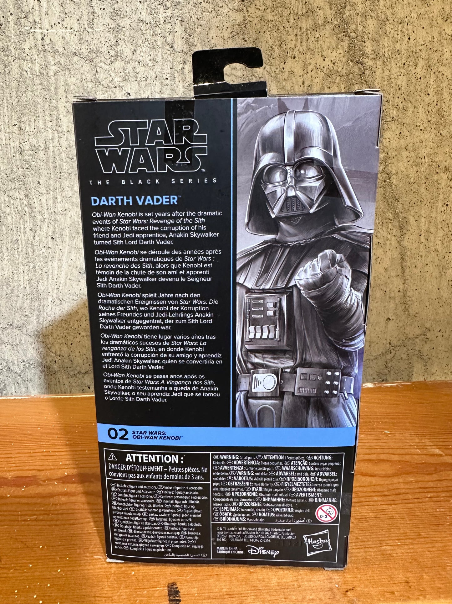 Darth Vader 02 Obi-Wan Kenobi STAR WARS The Black Series Unused NEW 6” Action Figure Toy