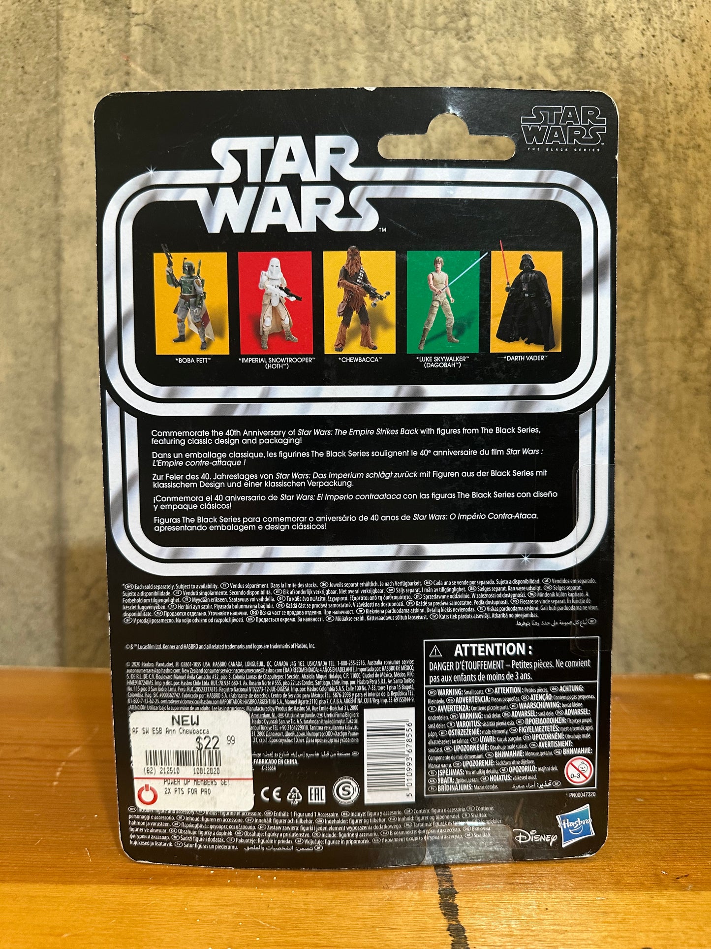 Chewbacca Star Wars black series 40th Anniversary 6” Action Figure Toy MOC