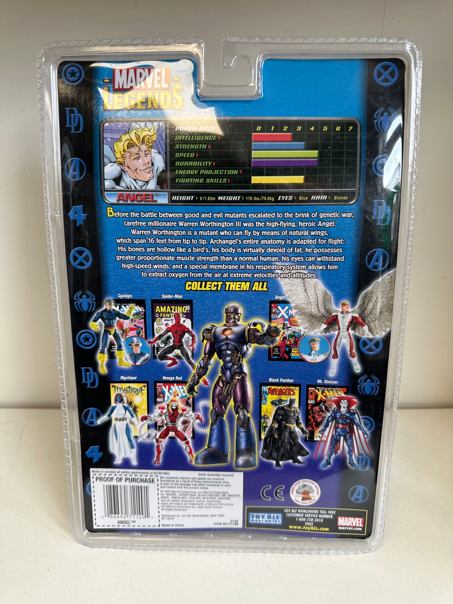Marvel Legends Toy Biz Angel Action Figure Sealed Sentinel BAF Wave