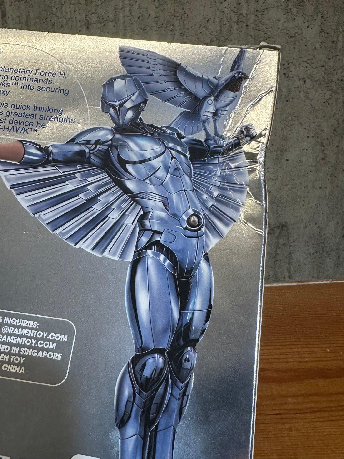 Quicksilver with Tally-Hawk SILVERHAWKS Ramen Toy Complete in Open Box