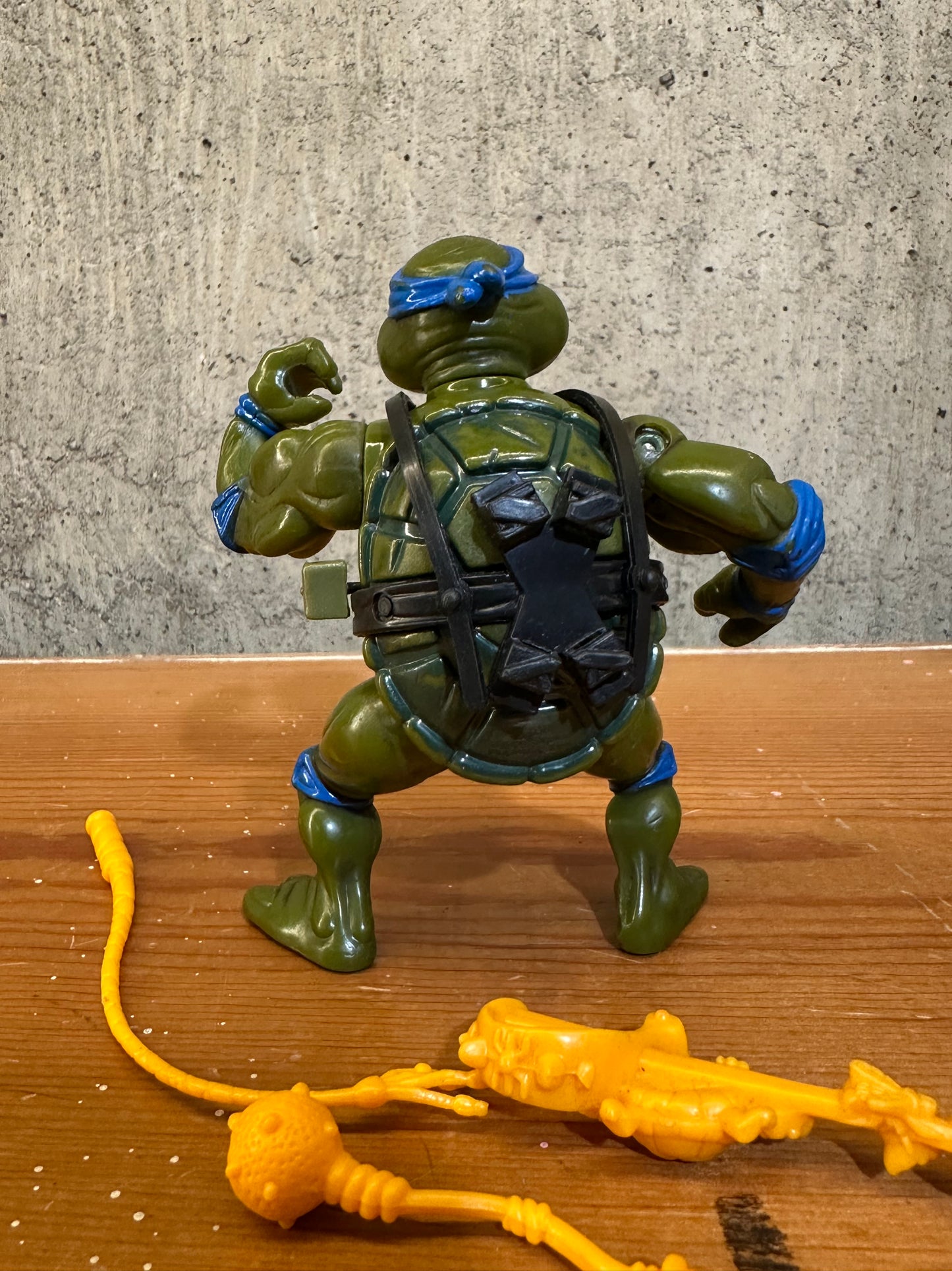 Wacky Action Leonardo TMNT Complete Vintage Ninja Turtles Action Figure Toy