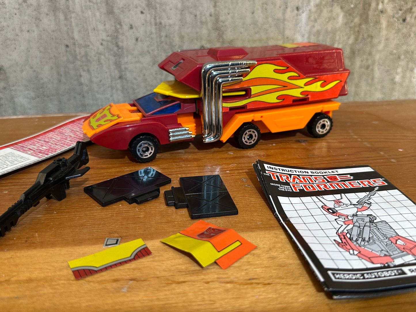 Rodimus Prime G1 Transformers Complete Vintage Toy Robot