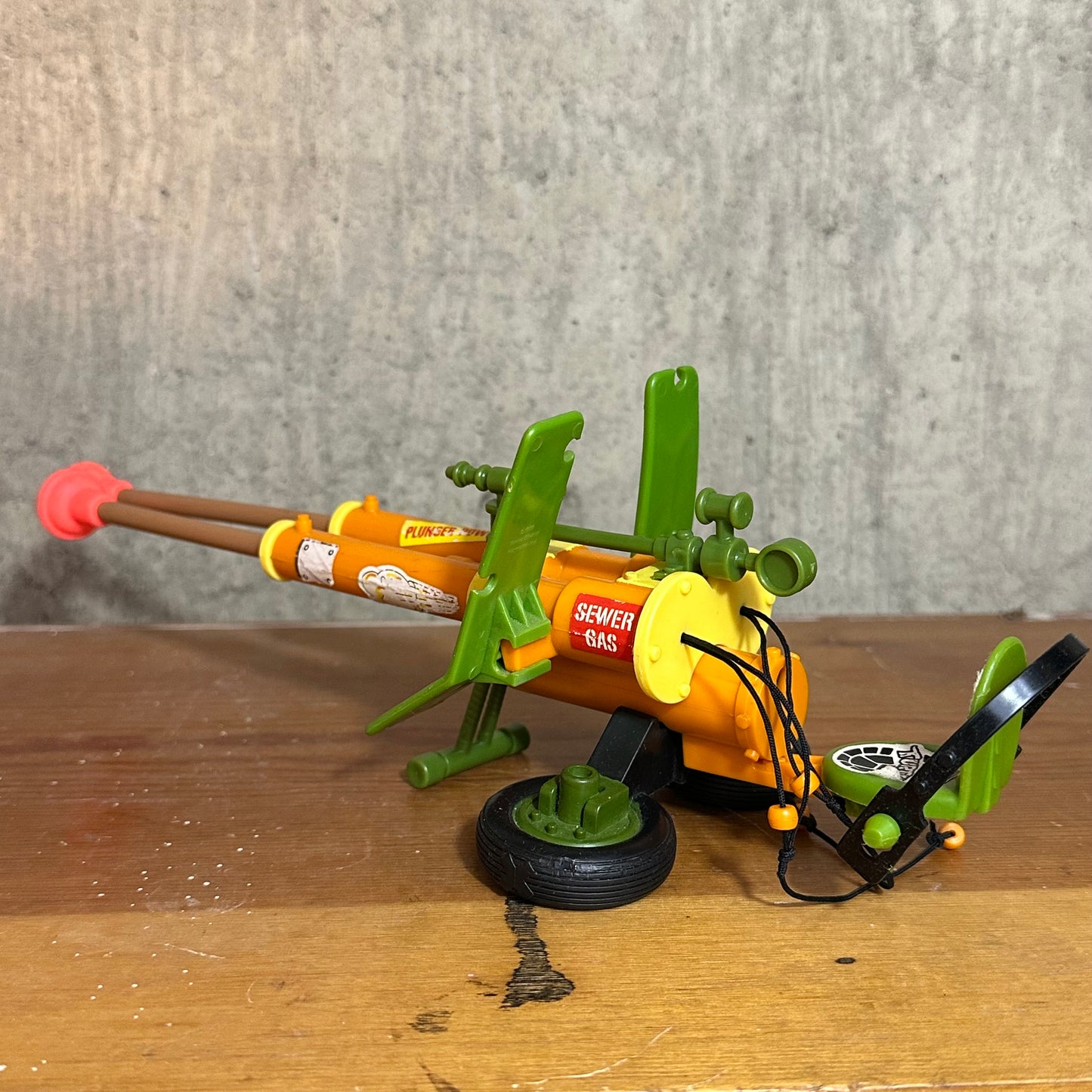 1989 TMNT Plunger Gun Complete Ninja Turtles Action Figure Toy