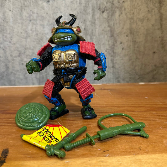 Sewer Samurai Leo Disguise TMNT 1990 Complete Vintage Ninja Turtles Action Figure Toy
