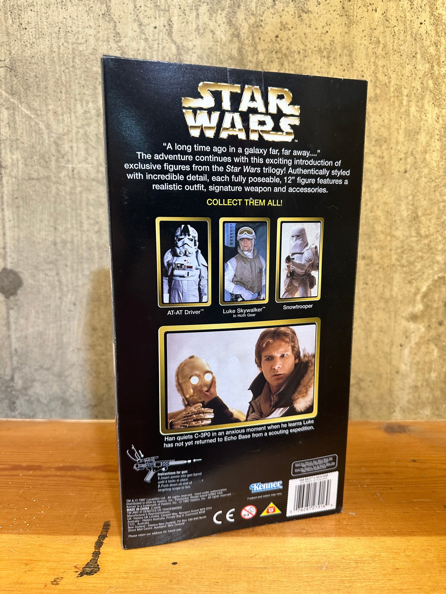Han Solo Hoth Gear 12” Star Wars POTF2 Doll 1997 Sealed Figure