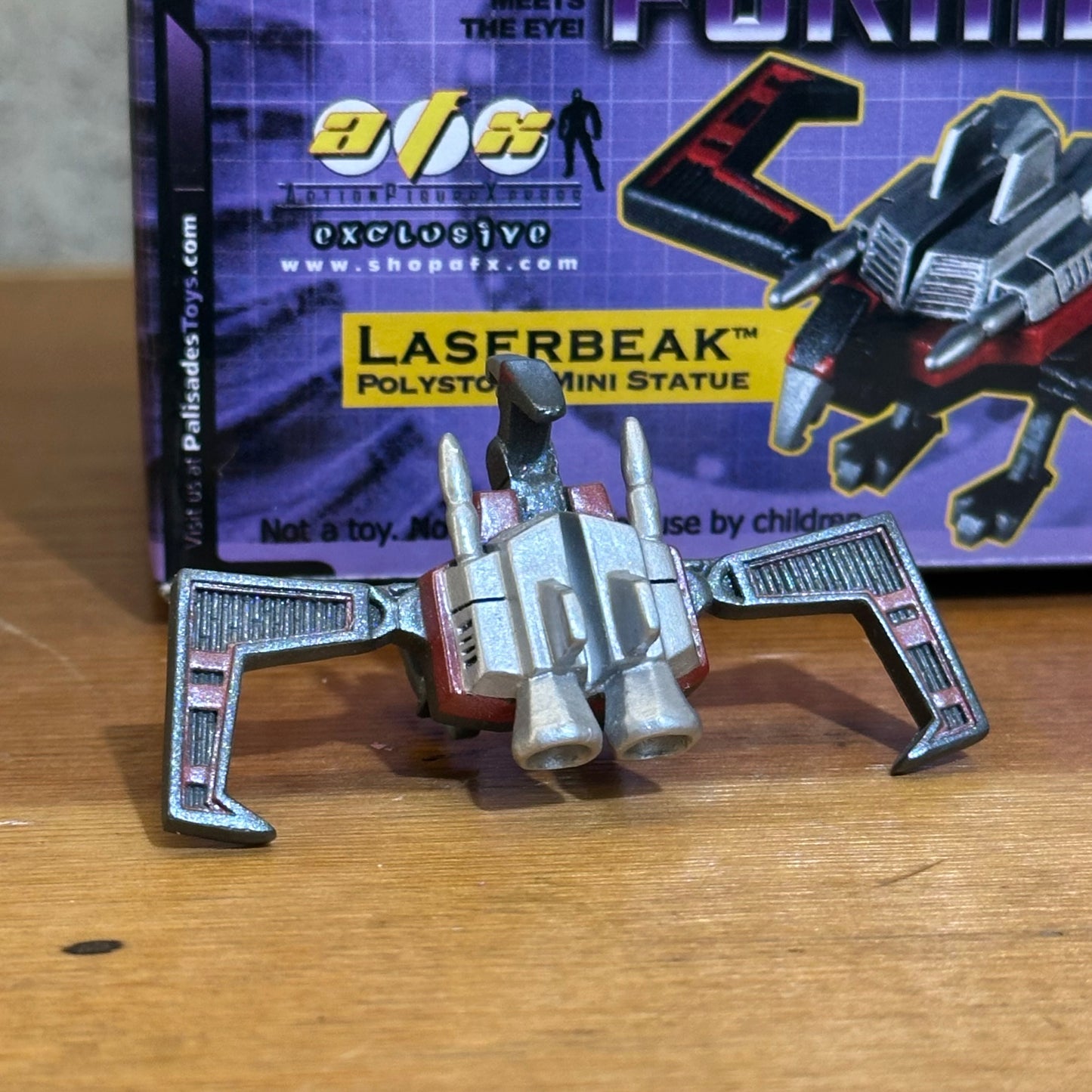 Laserbeak Transformers Polystone Mini-Statue AFX Palisades Collectible Decepticon