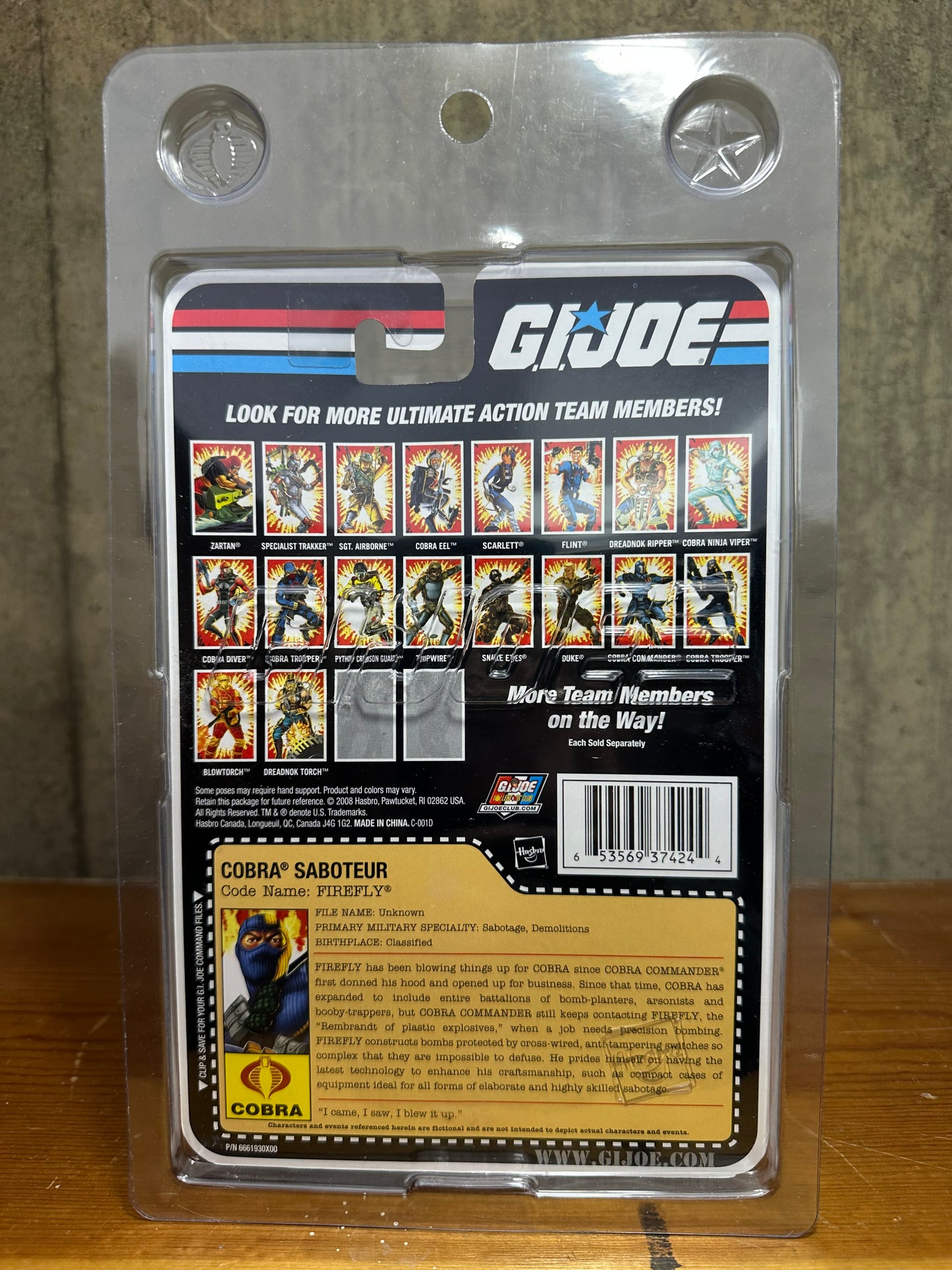 Firefly GI Joe Saboteur 25th Anniversary Action Figure Toy MOC 2008