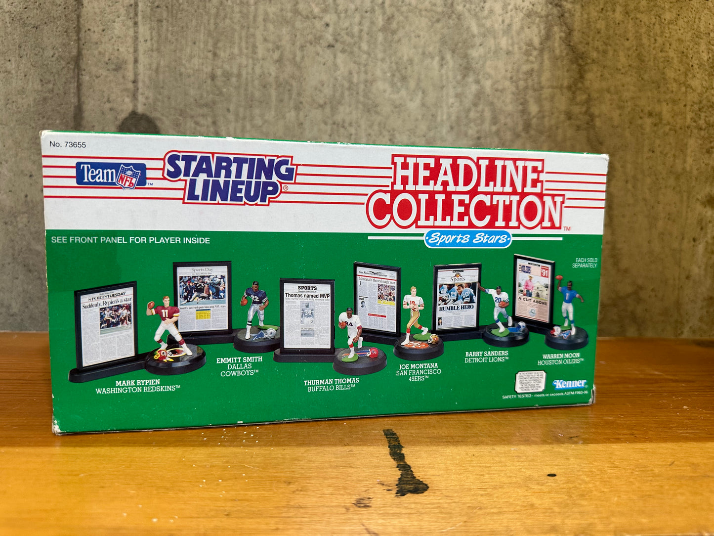 Emmitt Smith Kenner Starting Lineup Headline Collection Sealed Sport Cowboys NFL Box