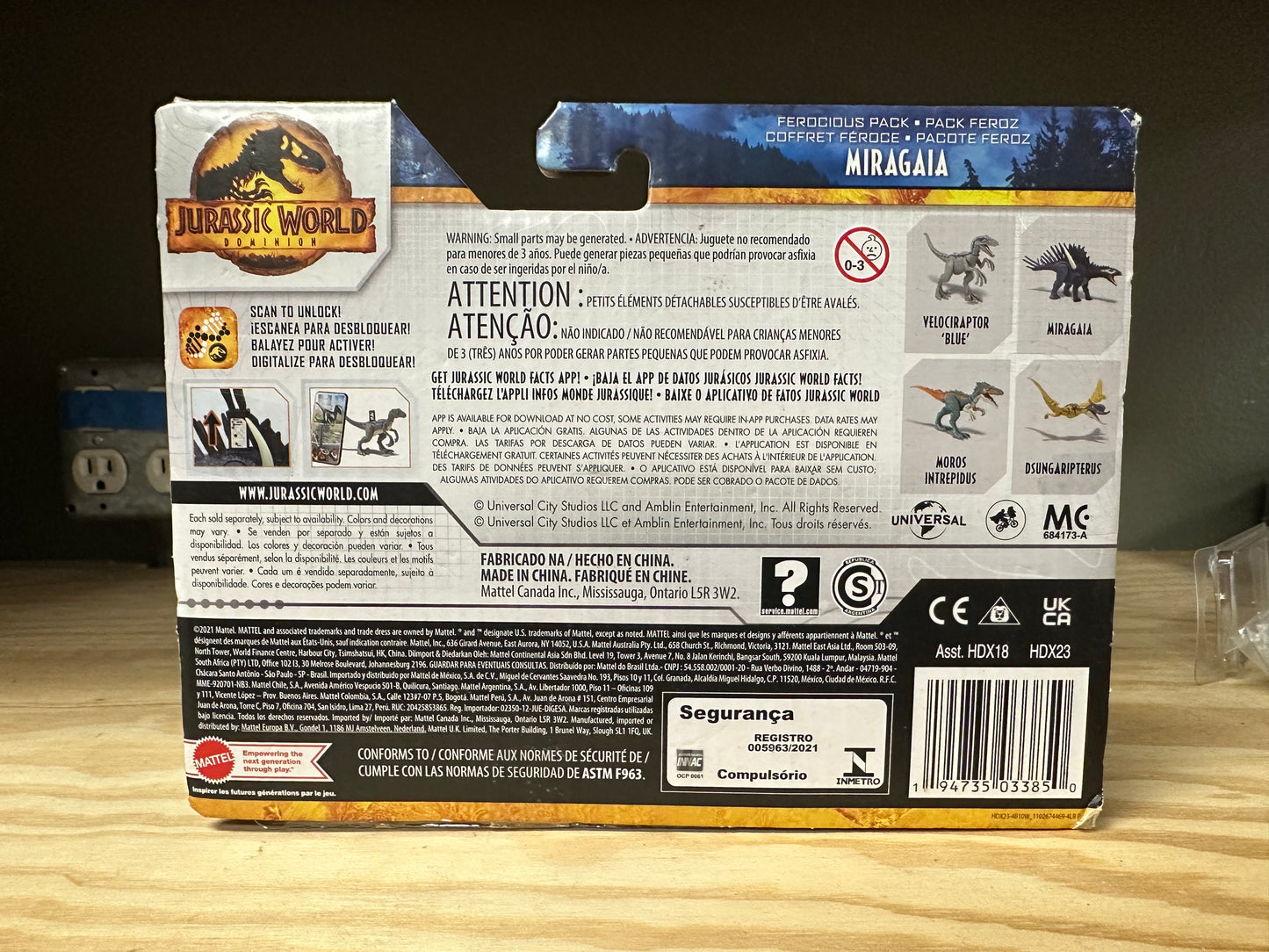 Jurassic World Dominion Miragaia Sealed Dinosaur Action Figure Toy