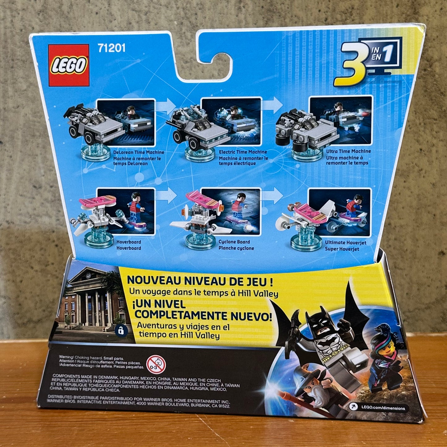 Lego 71201 Dimensions Back to the Future Marty McFly Delorean Hoverboard Sealed Box