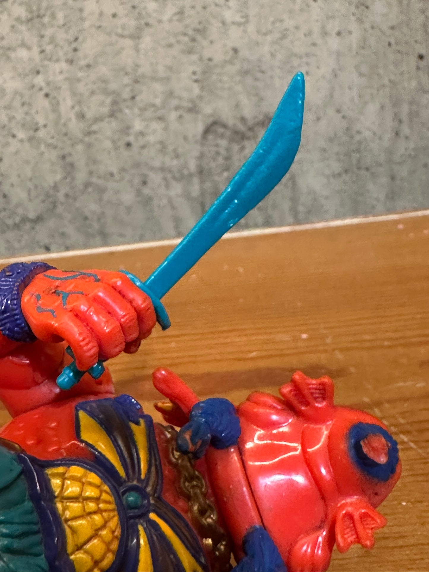 Broken Hot Head TMNT 1992 Ninja Turtles Action Figure Toy