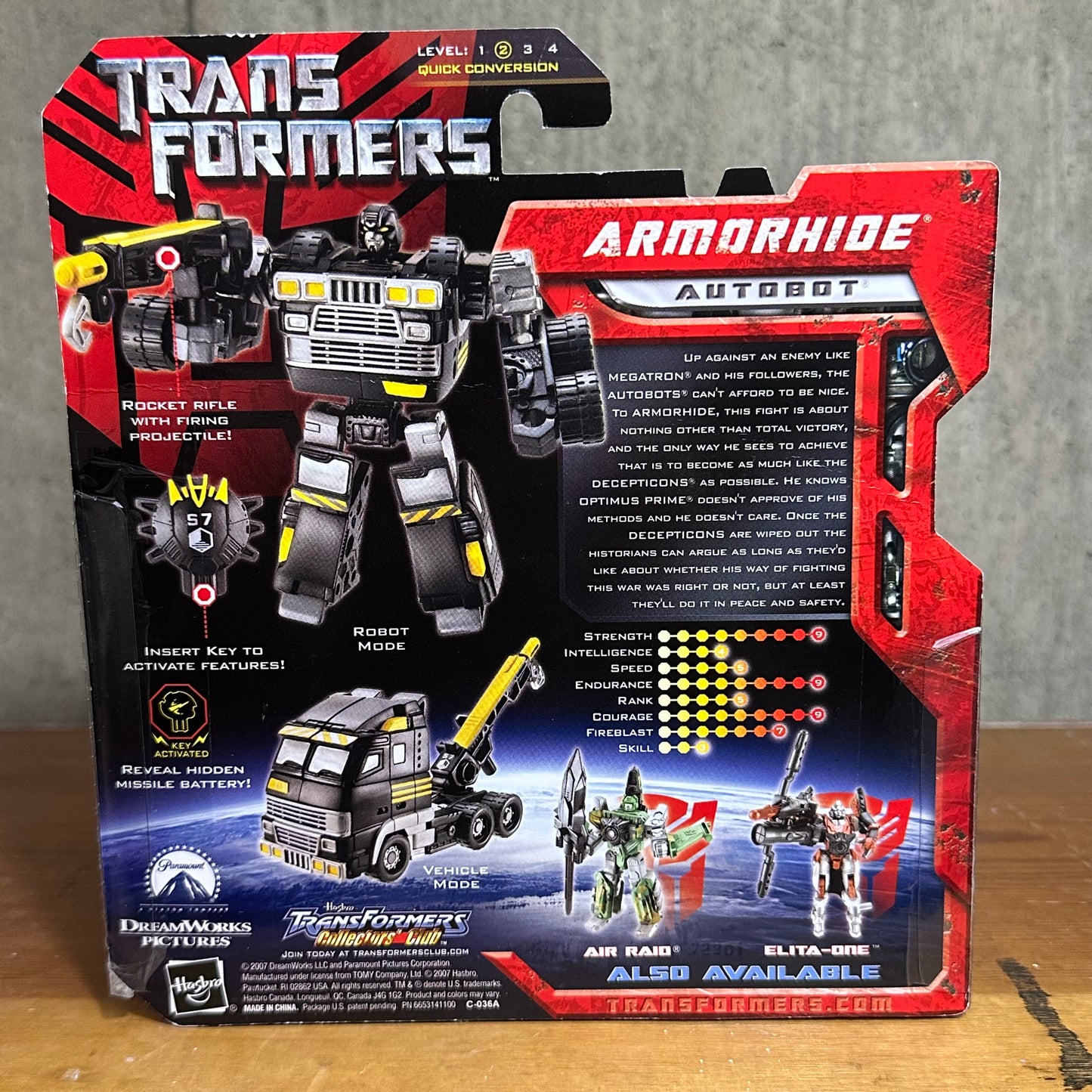 Armorhide Transformers Movie Scout Class Action Figure Toy