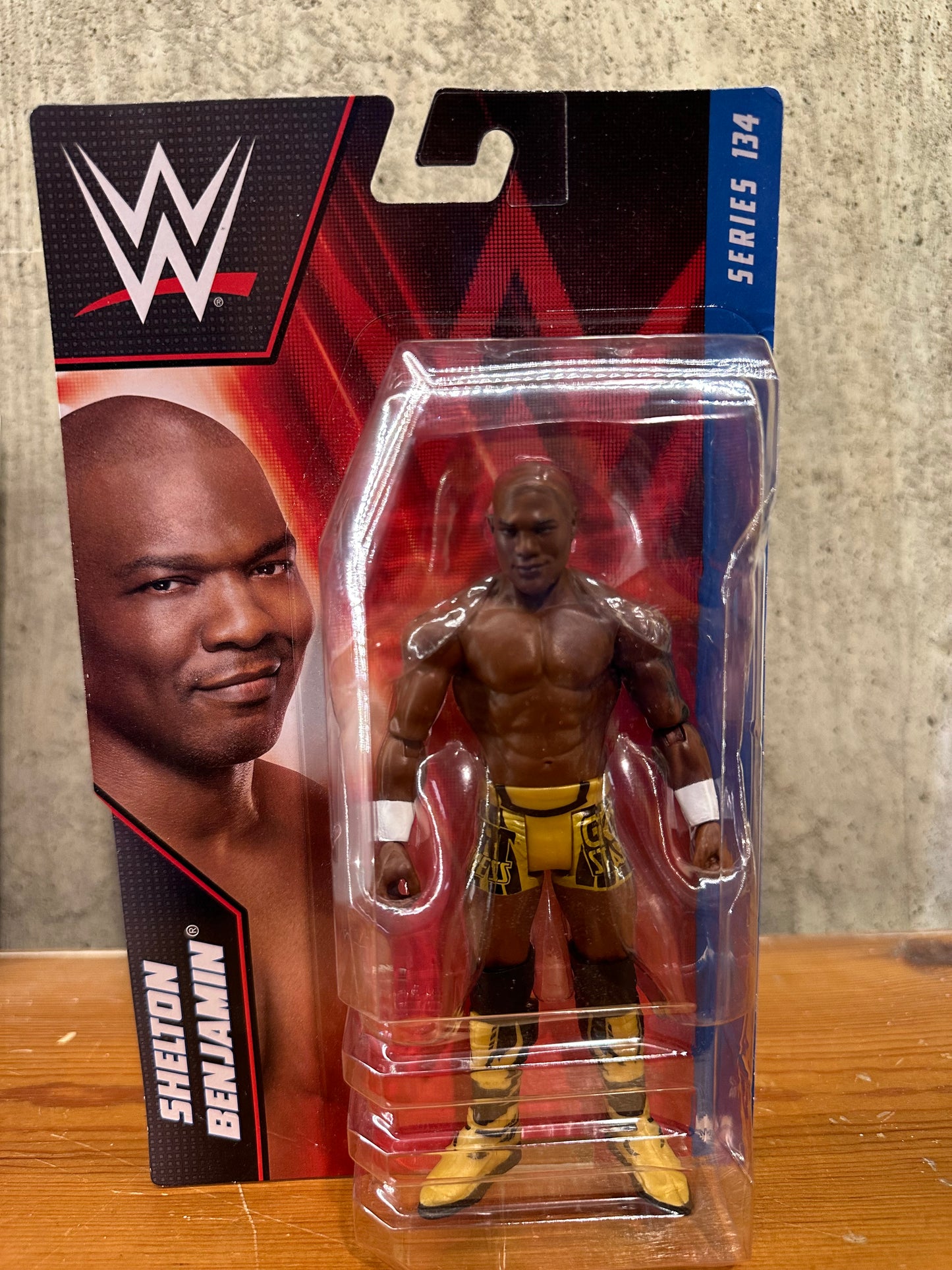 Shelton Benjamin Series 134 Basic Mattel WWE Wrestling Action Figure MOC