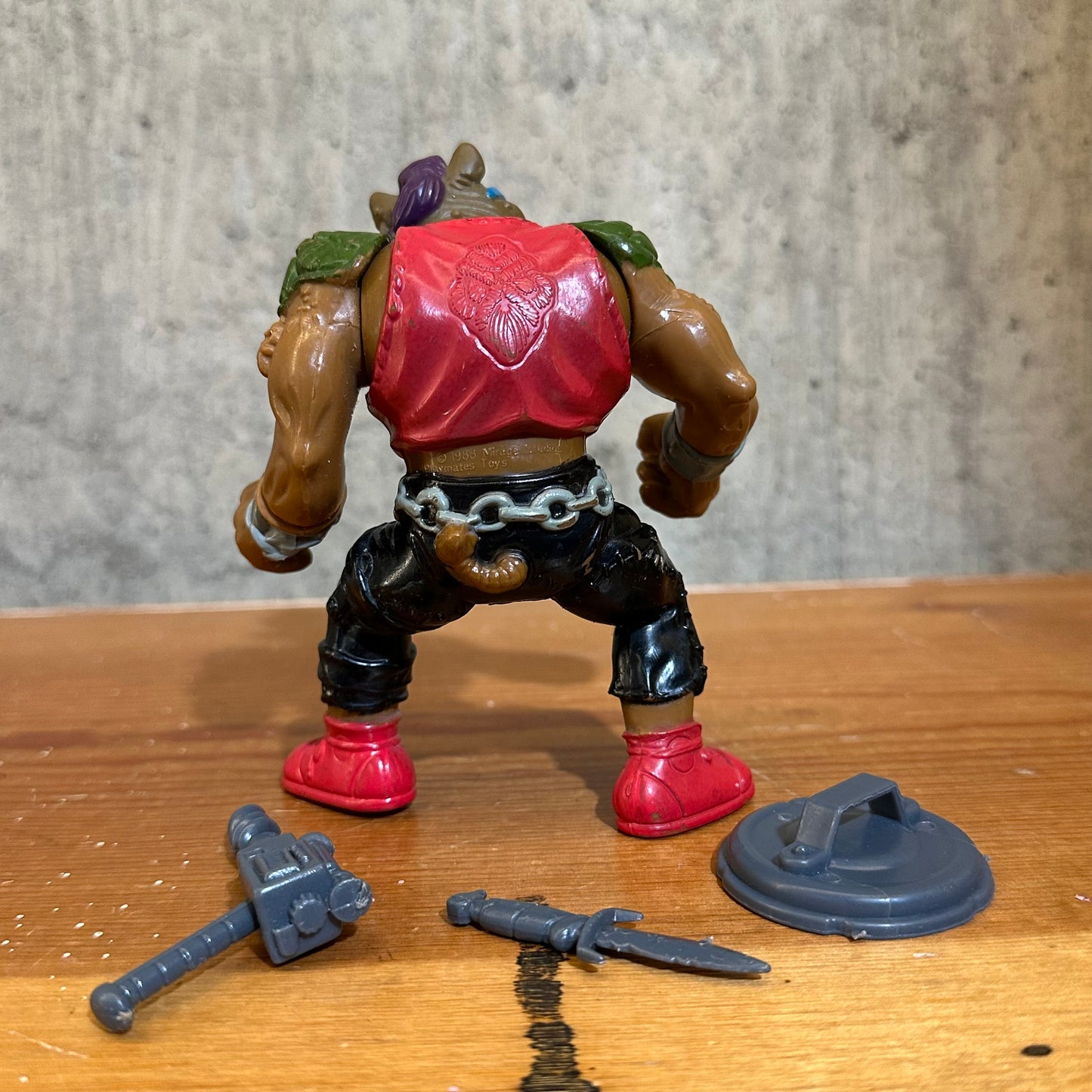 Bebop Soft Head 1988 TMNT Vintage Ninja Turtles Action Figure Toy