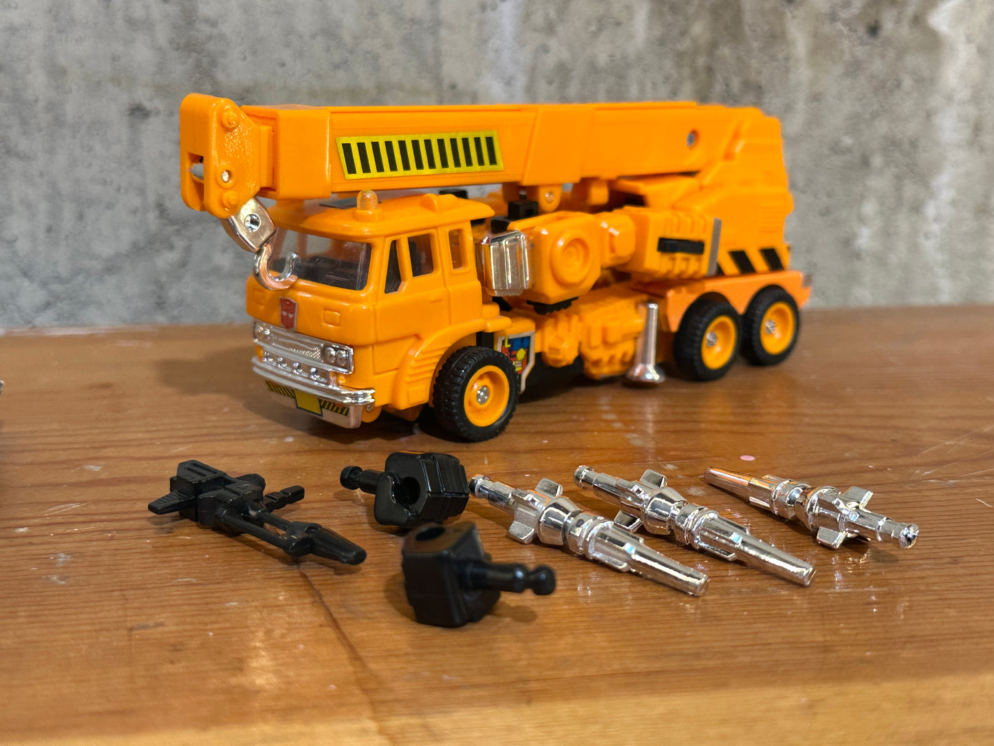 Grapple G1 Transformers Complete Vintage Hasbro Figure