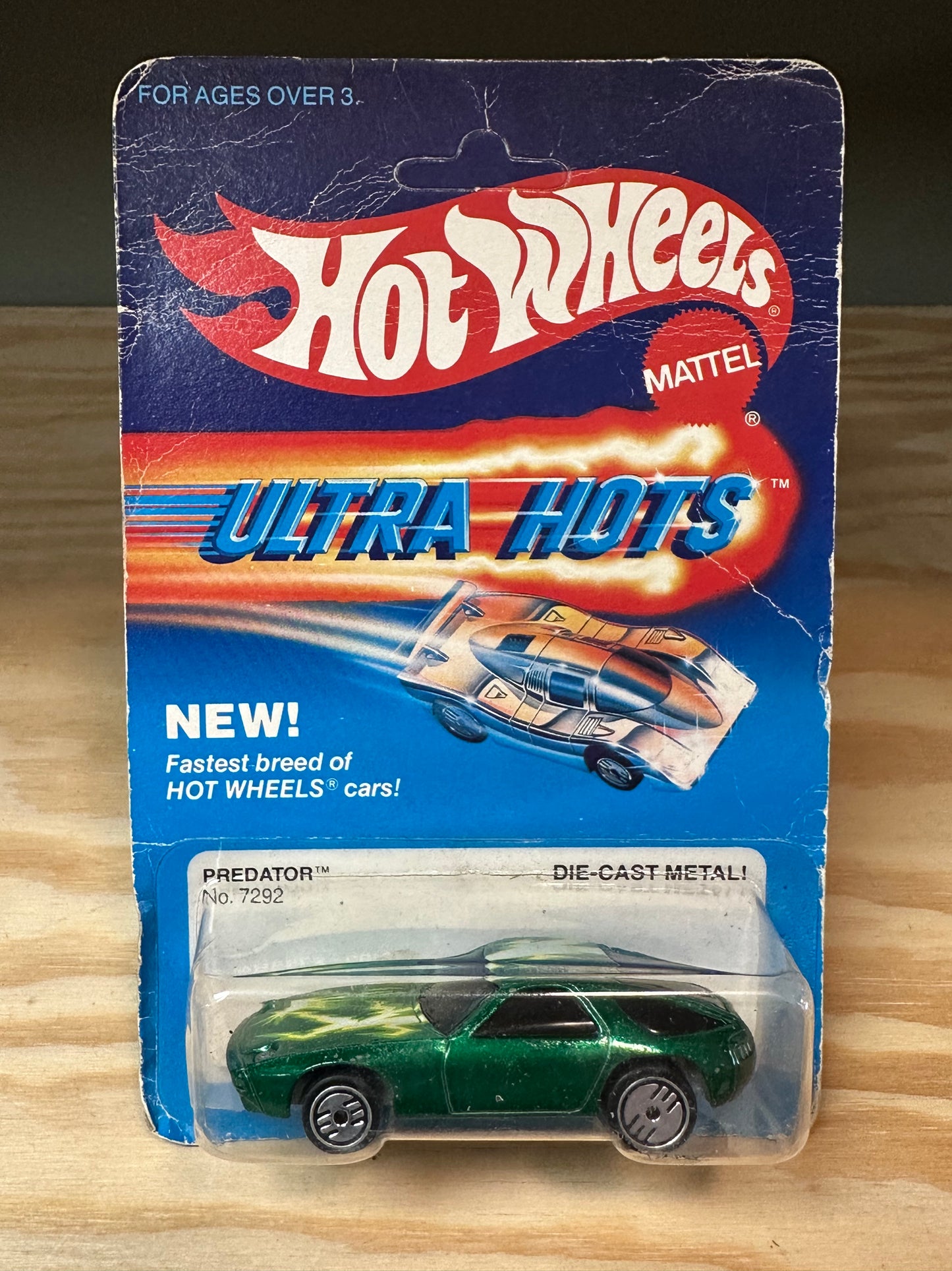 1983 Hot Wheels Ultra Hots Predator No. 7292 Die-Cast Metal Car Unpunched