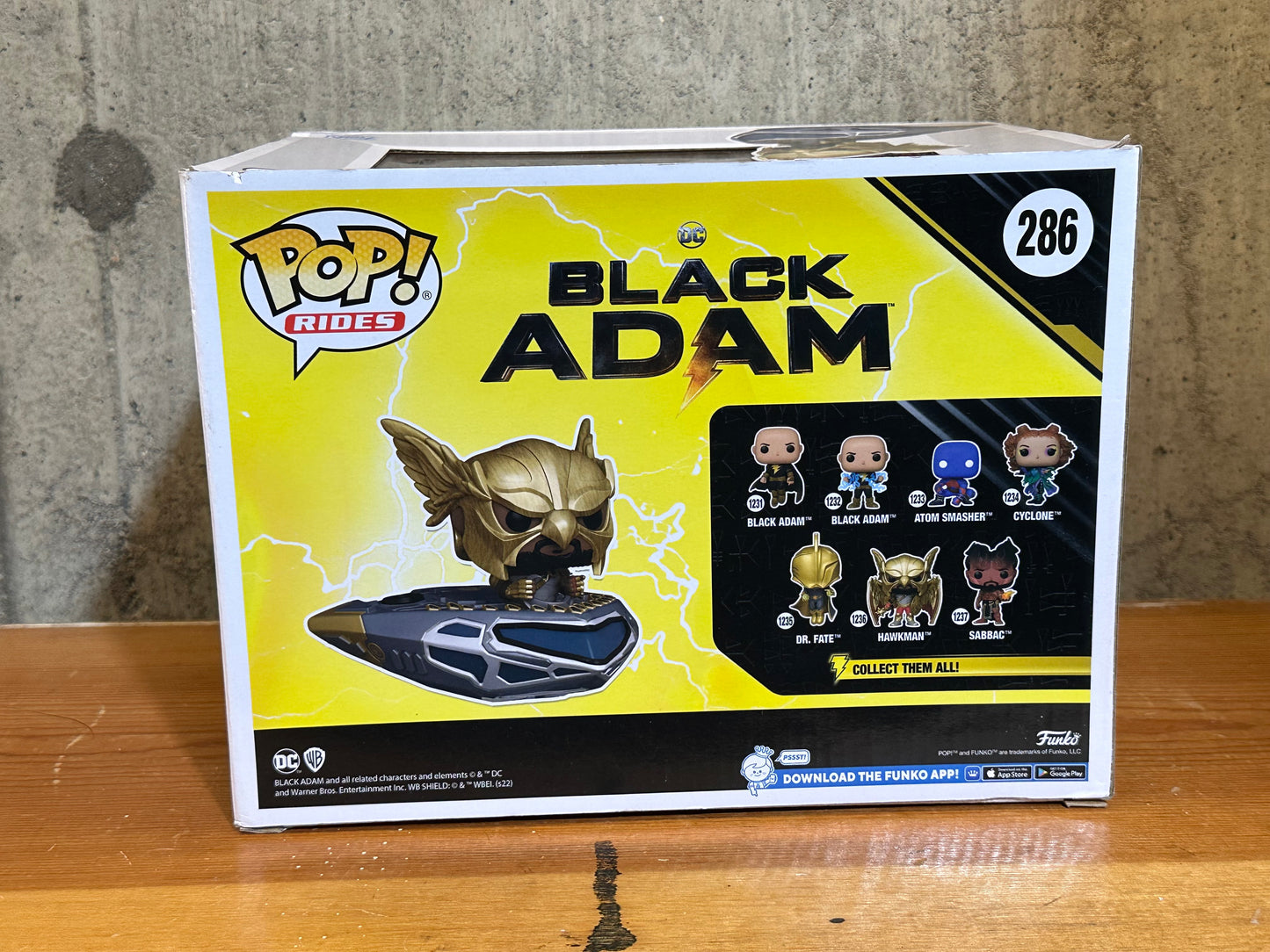 Funko Pop Black Adam Hawkman in Cruiser #286 Vinyl Figure Rides Deluxe DC Comics
