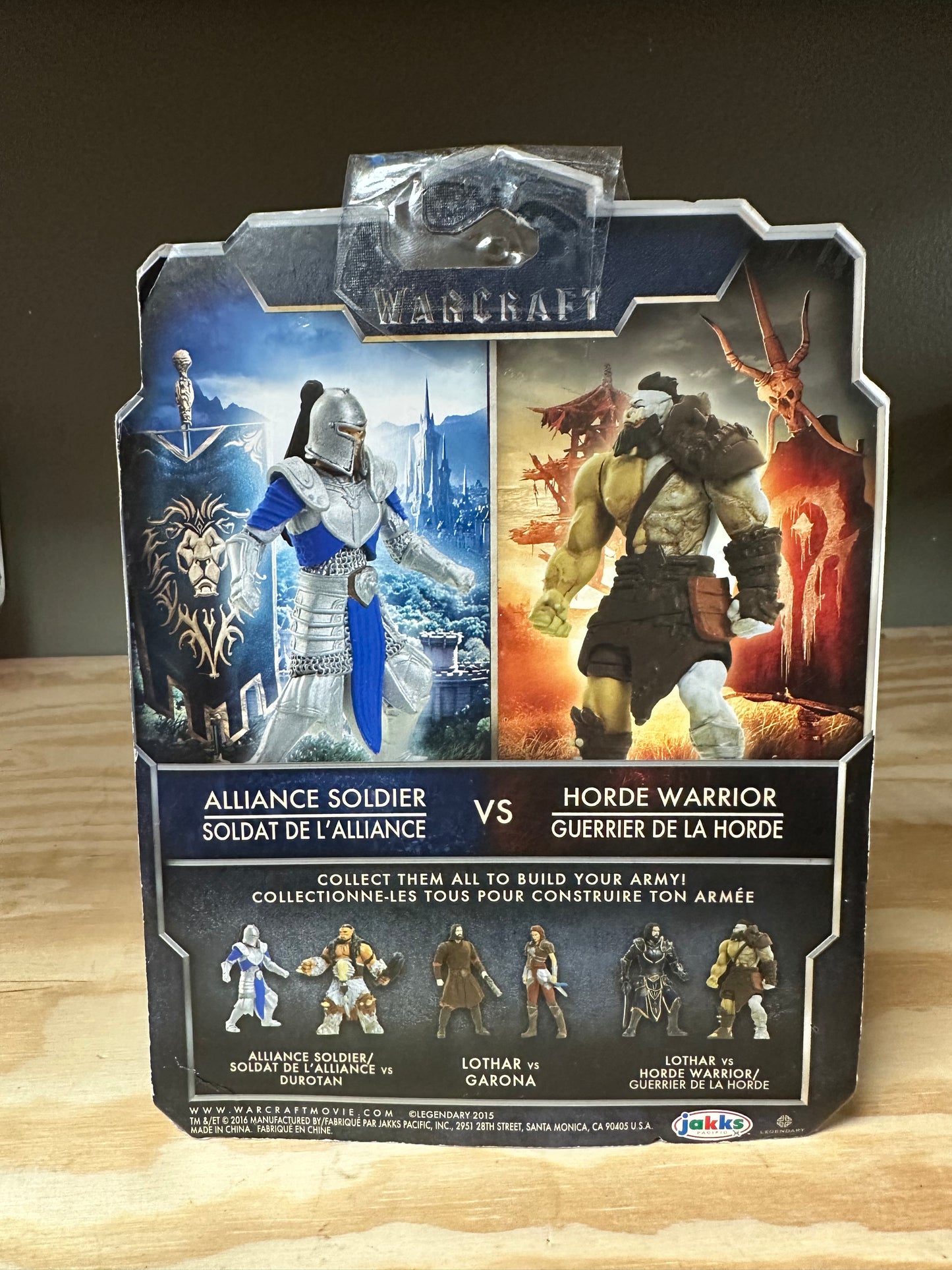 Warcraft Alliance Soldier Vs Horde Warrior Jakks Mini Figure 2 Pack