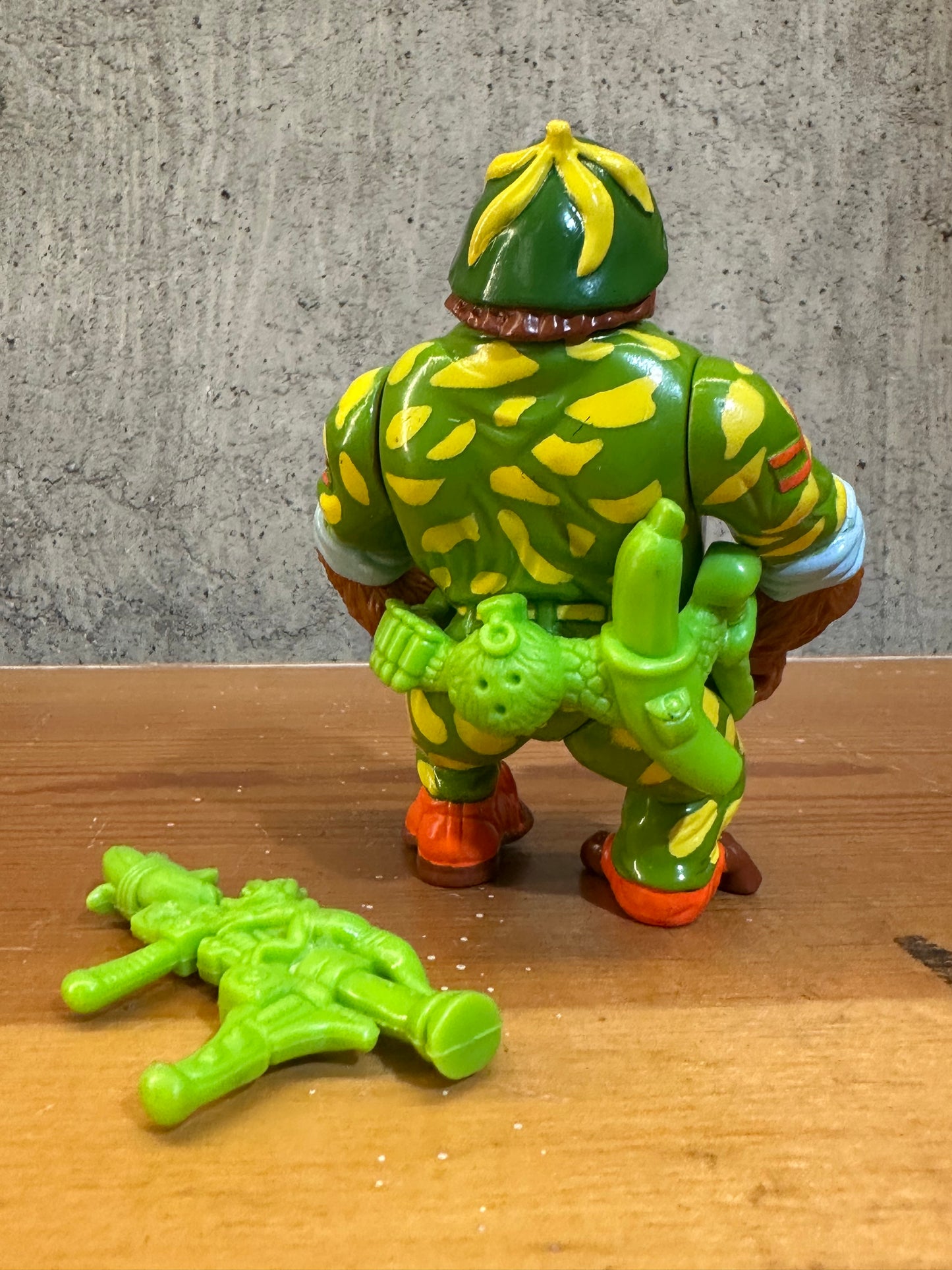 Sgt Bananas TMNT Incomplete Vintage Ninja Turtles Action Figure Toy
