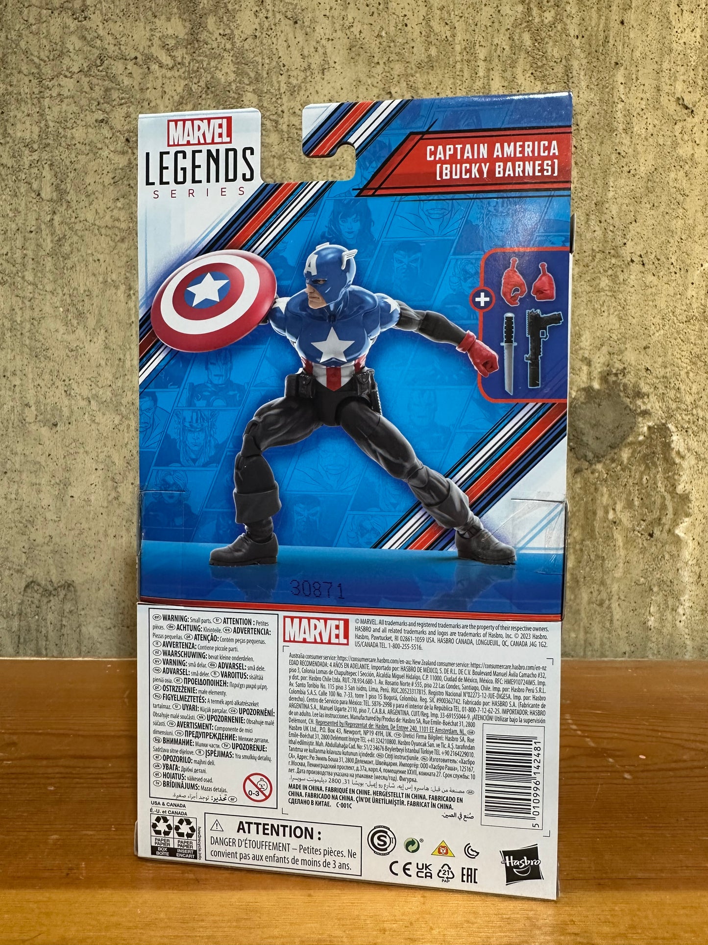 Bucky Barnes Captain America Sealed Marvel Legends Action Figure Toy