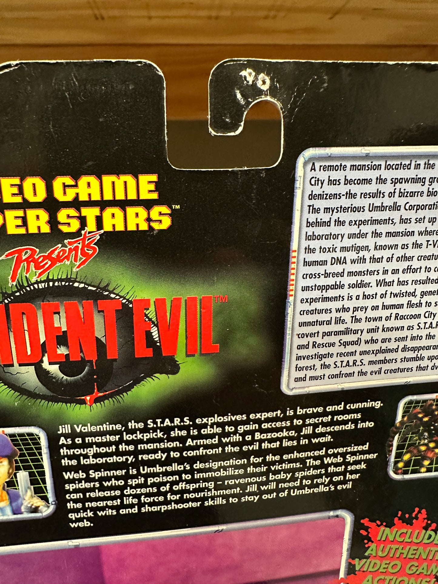 Jill Valentine and Web Spinner Resident Evil Capcom Sealed Action Figure Toy Biz