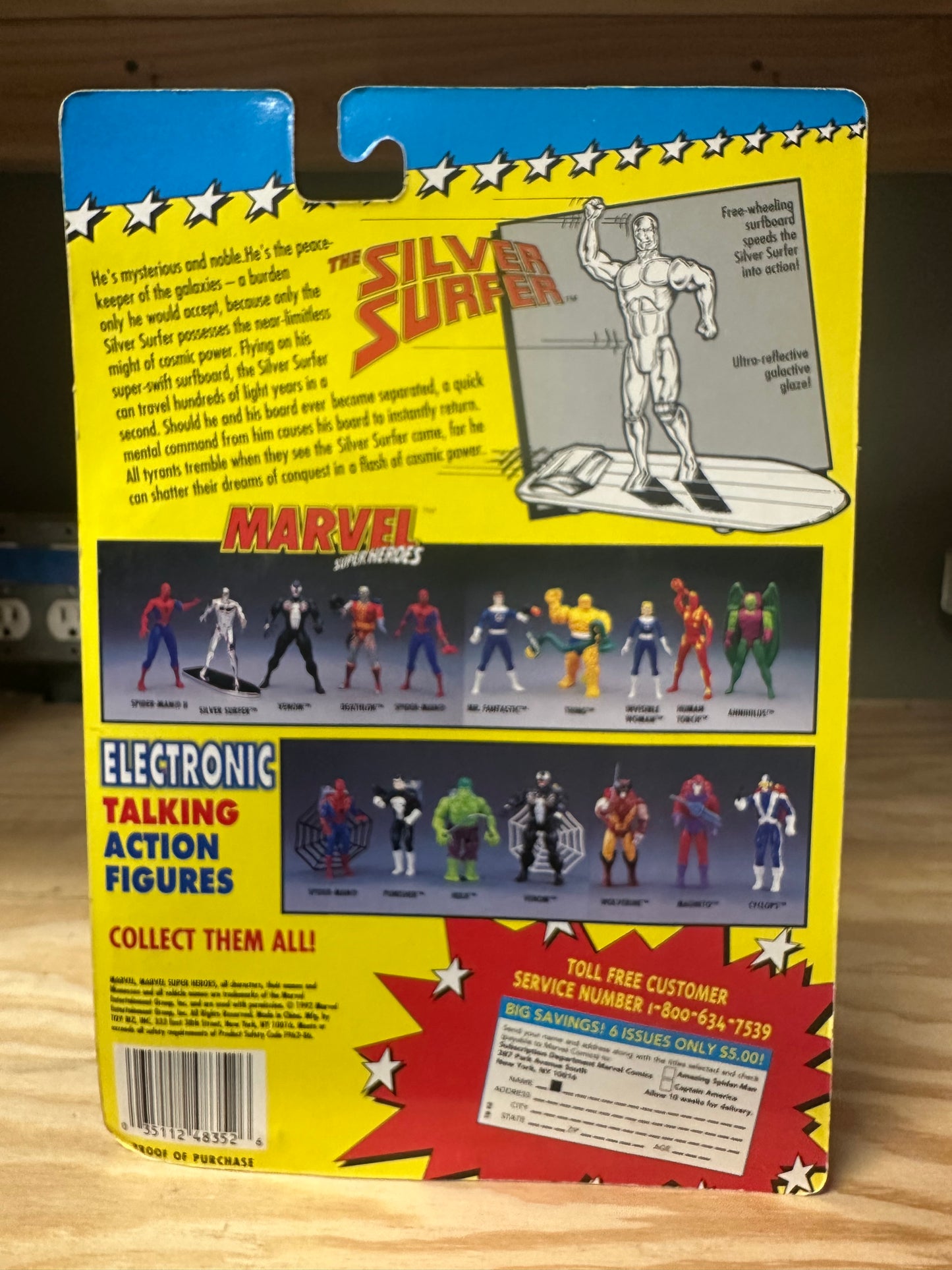 Silver Surfer Marvel Toy Biz 1992 Sealed 4” Action Figure Toy