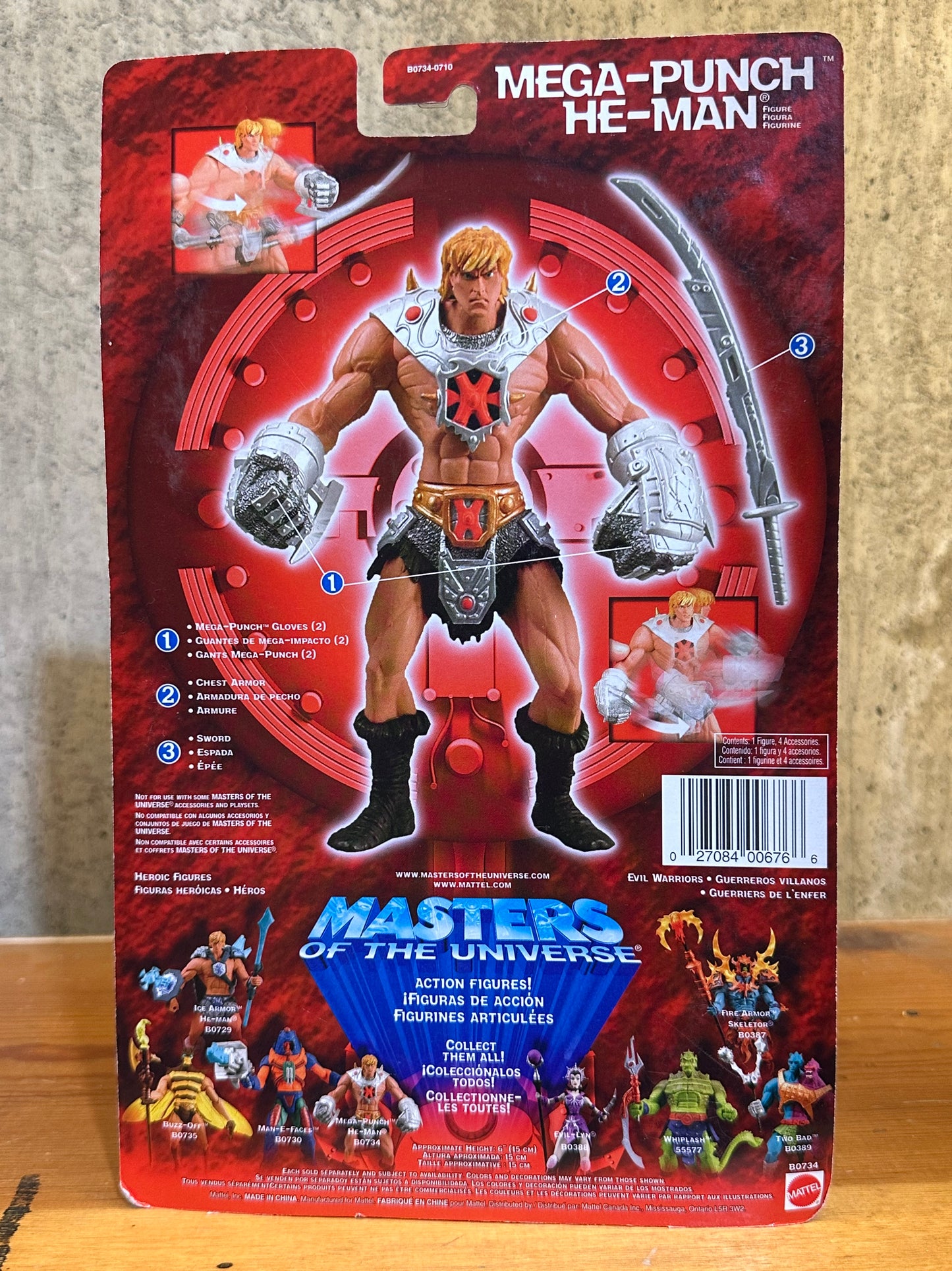 Mega Punch He-Man MOTU 200X Sealed MoC Action Figure Toy