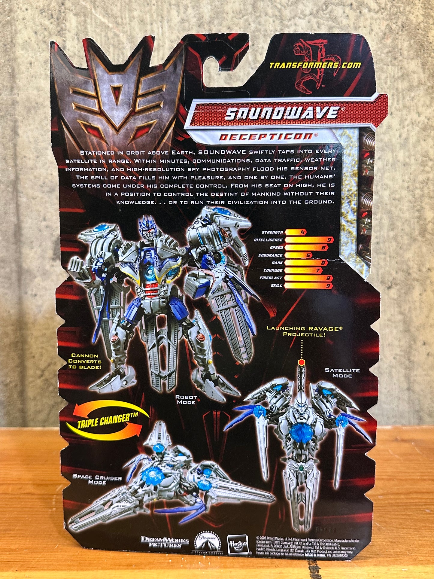 Soundwave Transformers Revenge of the Fallen Deluxe Class 2008 Hasbro New