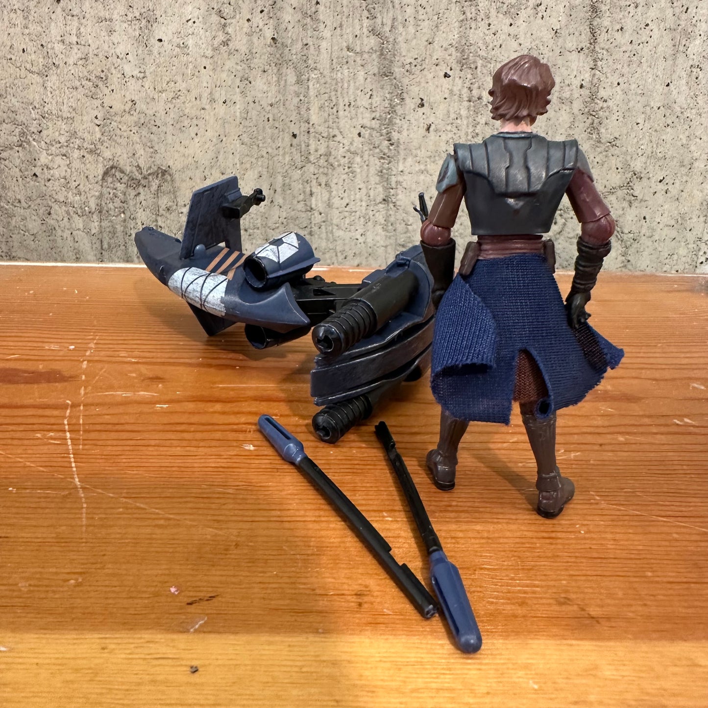 Anakin Skywalker with Speeder from 2-Pack BoMar Monastery Assault Star Wars 3.75” action figure toy