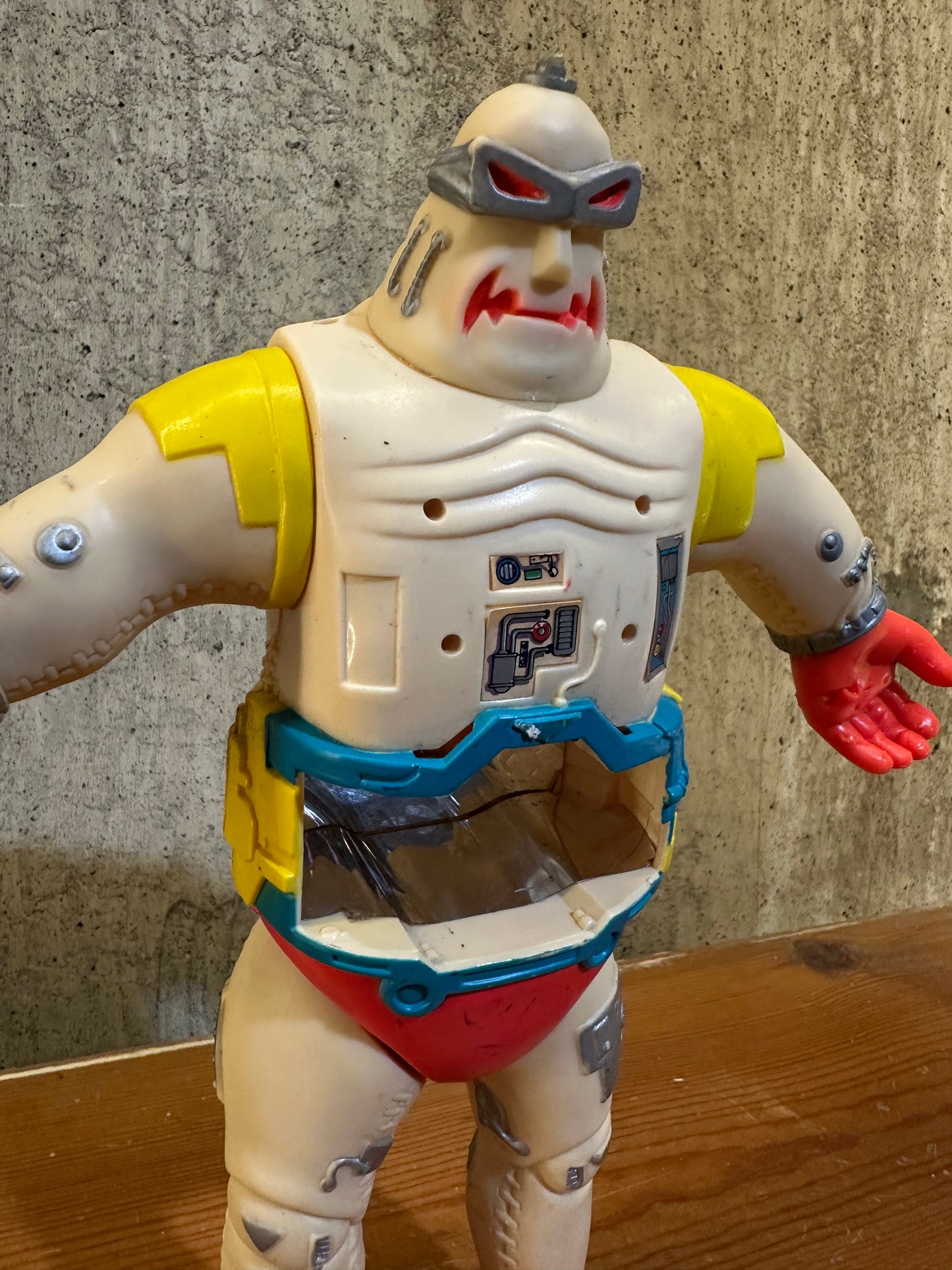 11” Android Krang Body TMNT 1991 Ninja Turtles Vintage Action Figure toy Rough Condition
