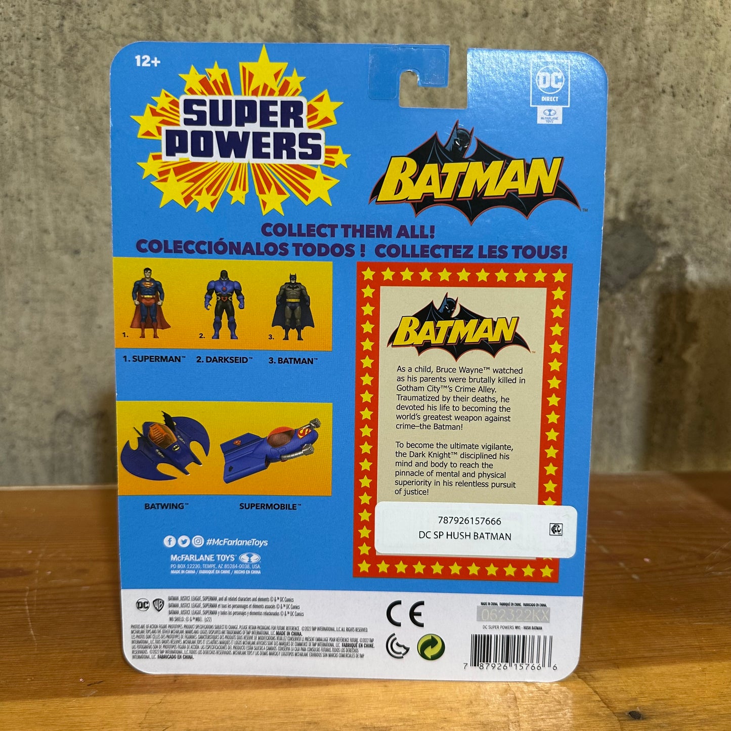 Batman DC Comic McFarlane SUPER POWERS Hush Wave 1 Figure NEW MOC